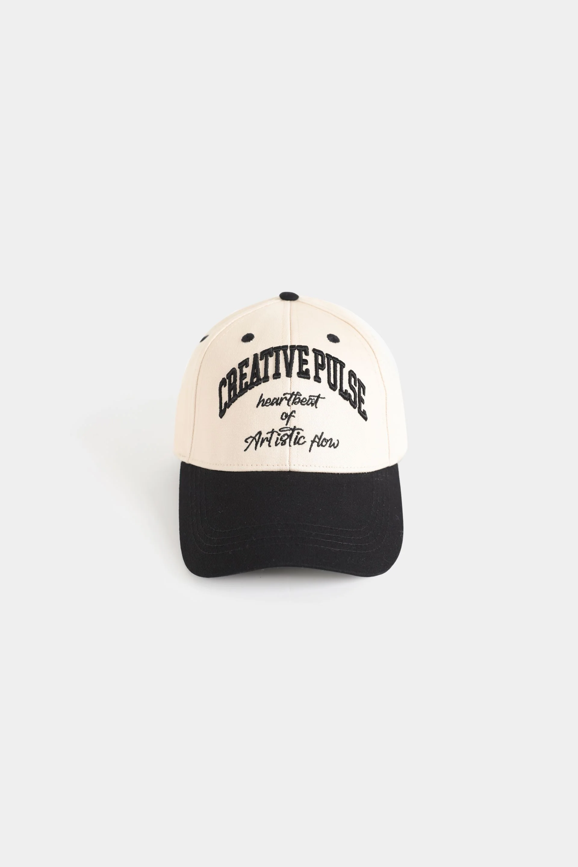 Embroidered Slogan Print P-Cap
