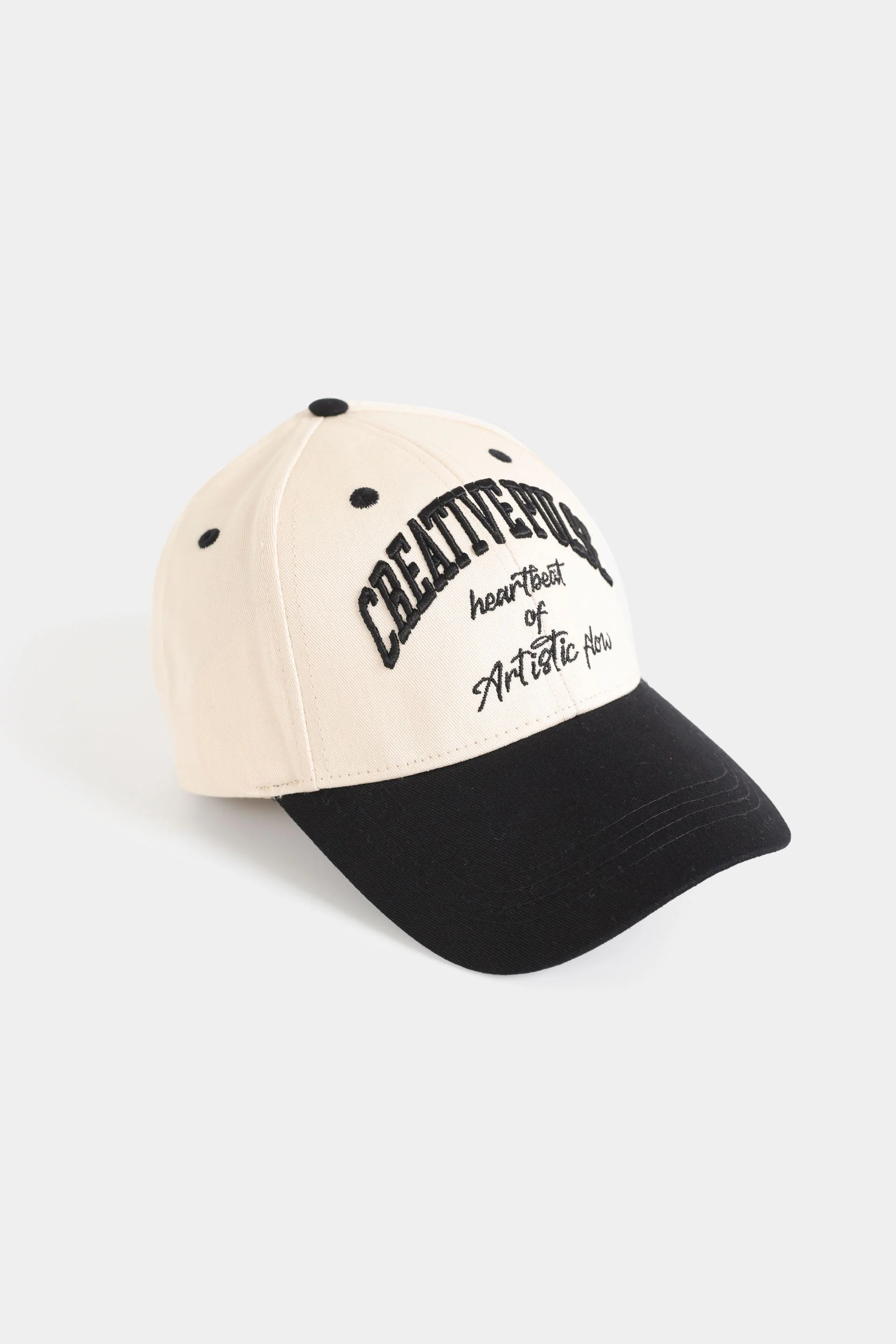 Embroidered Slogan Print P-Cap