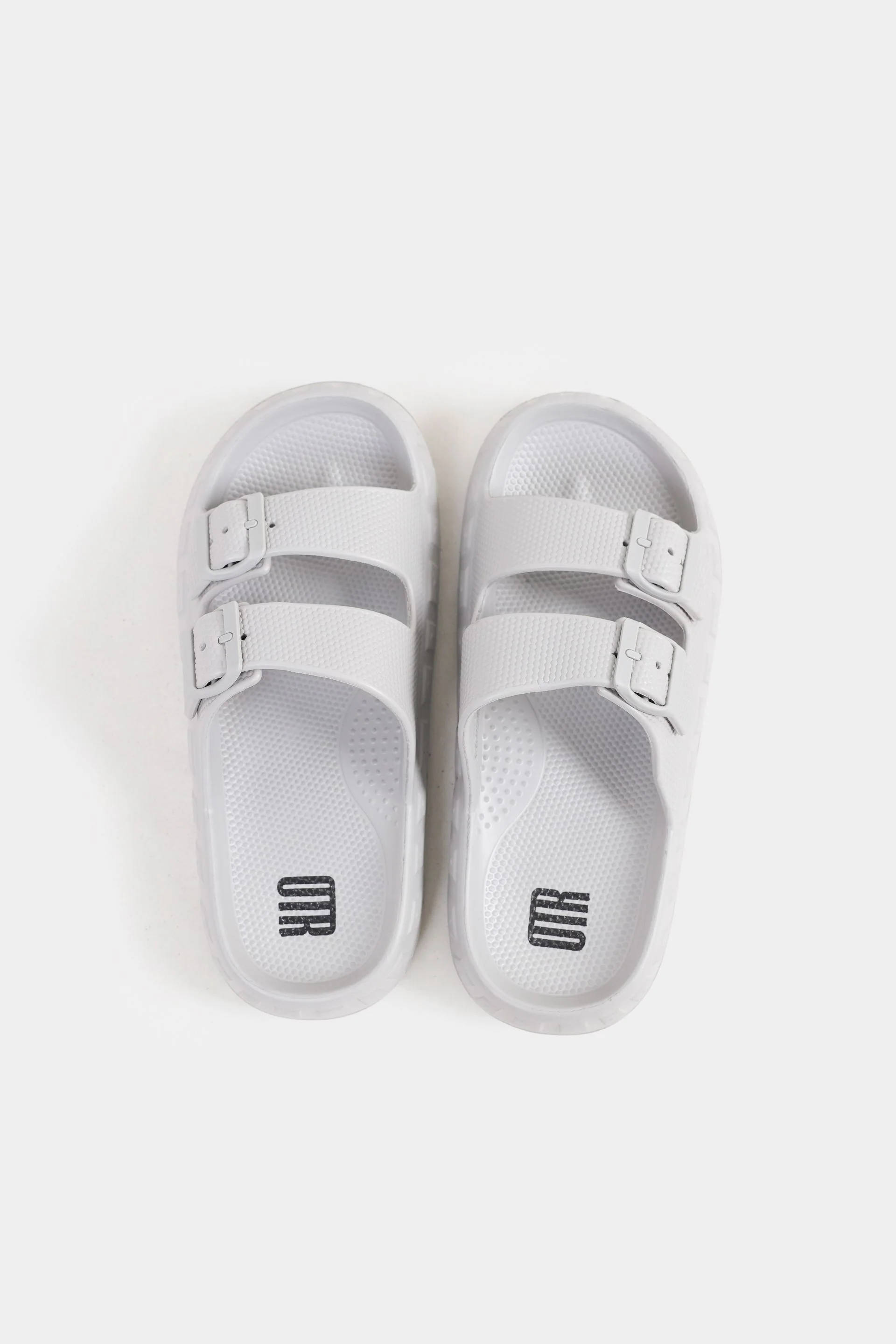 Double Buckle Rubberized Slides