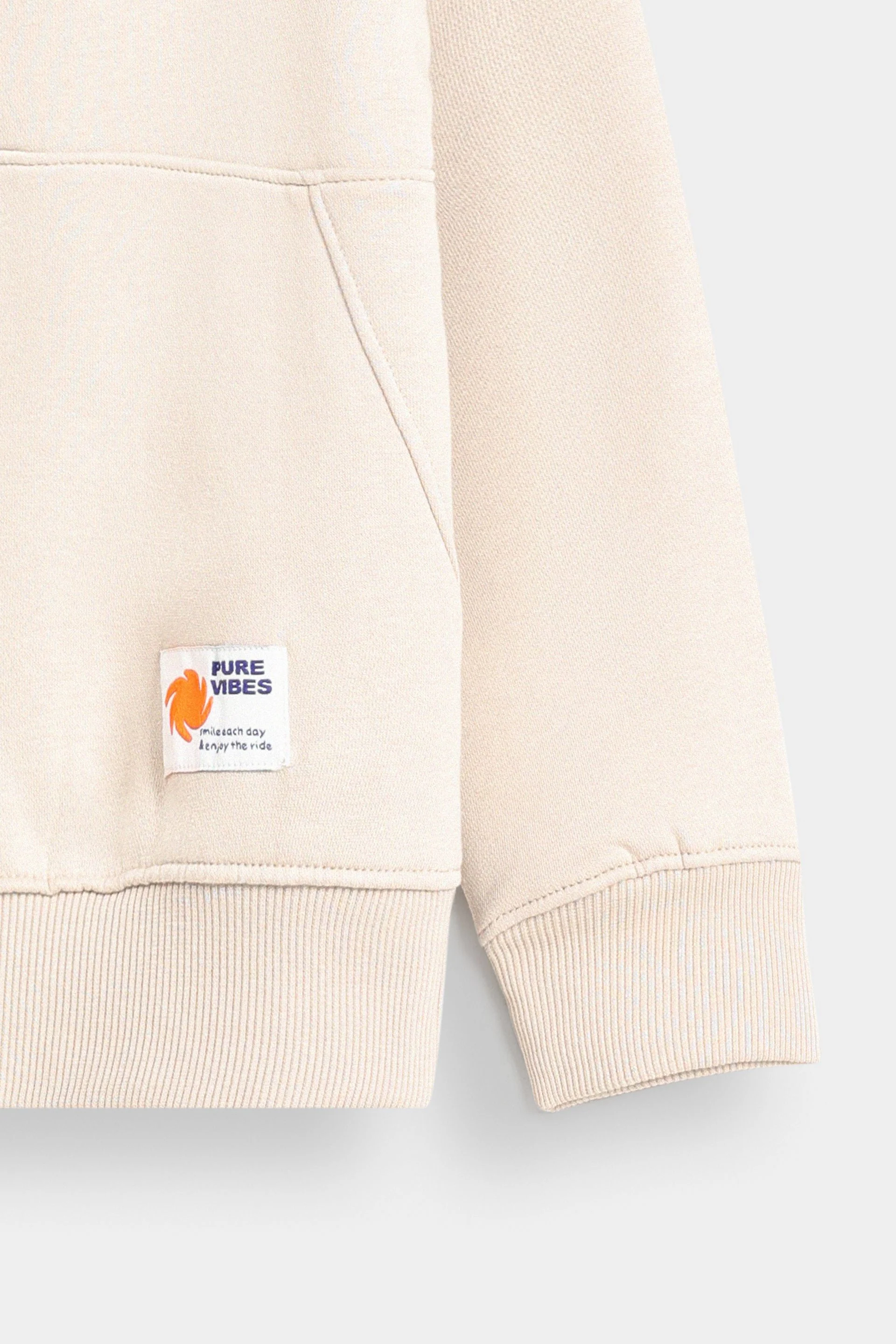 Basic Sweatshirt With Label Patch