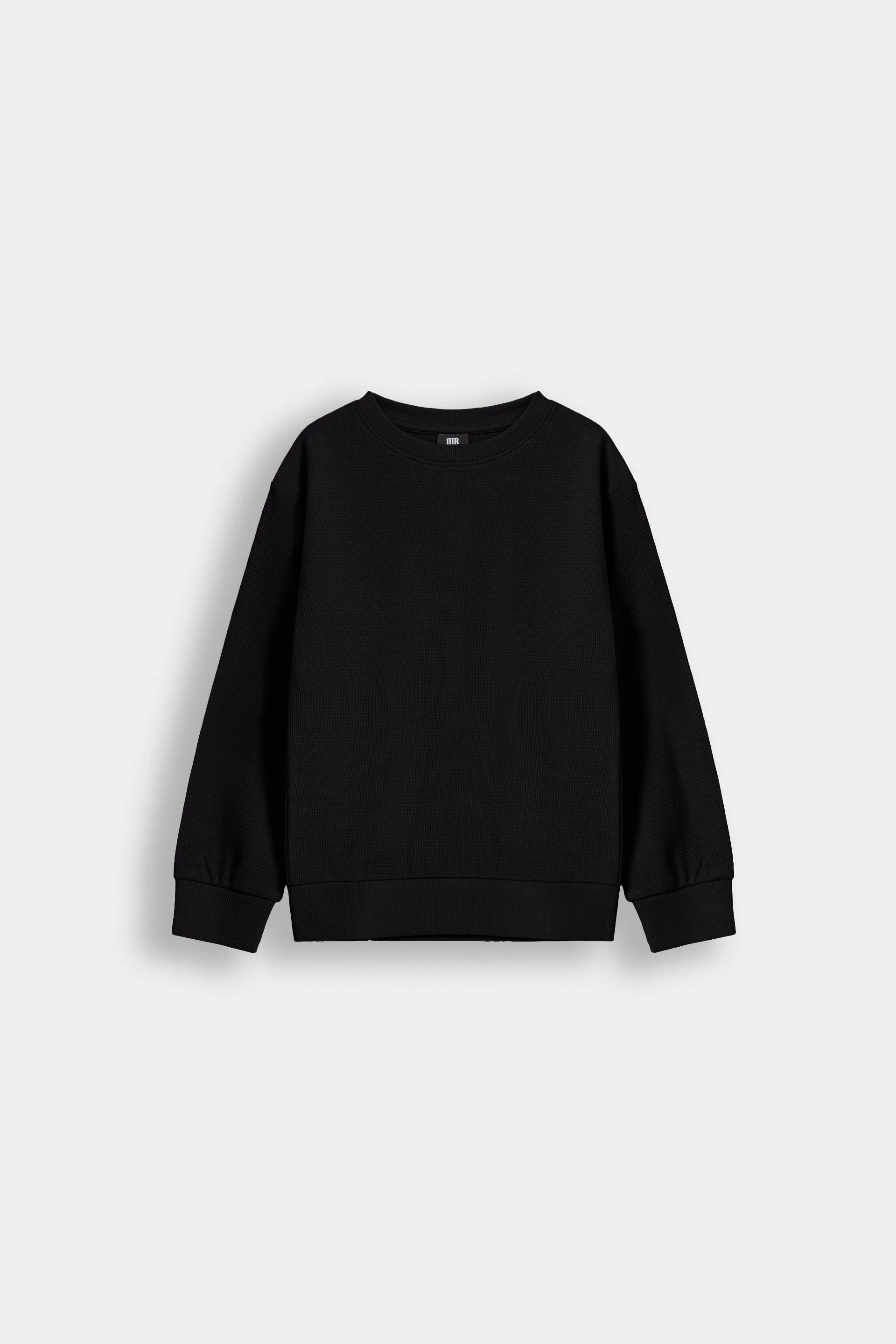 Basic Textured Sweatshirt