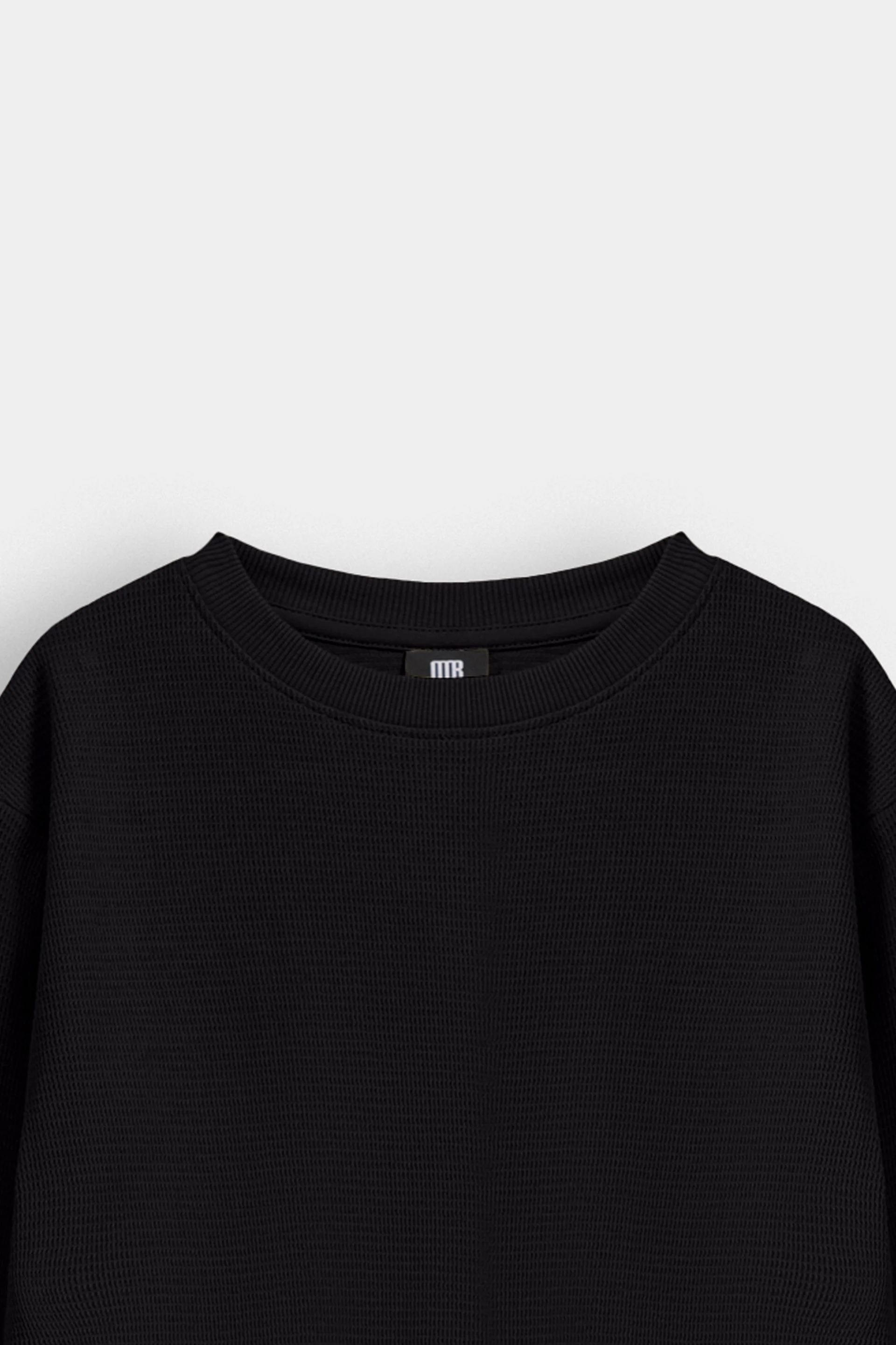 Basic Textured Sweatshirt