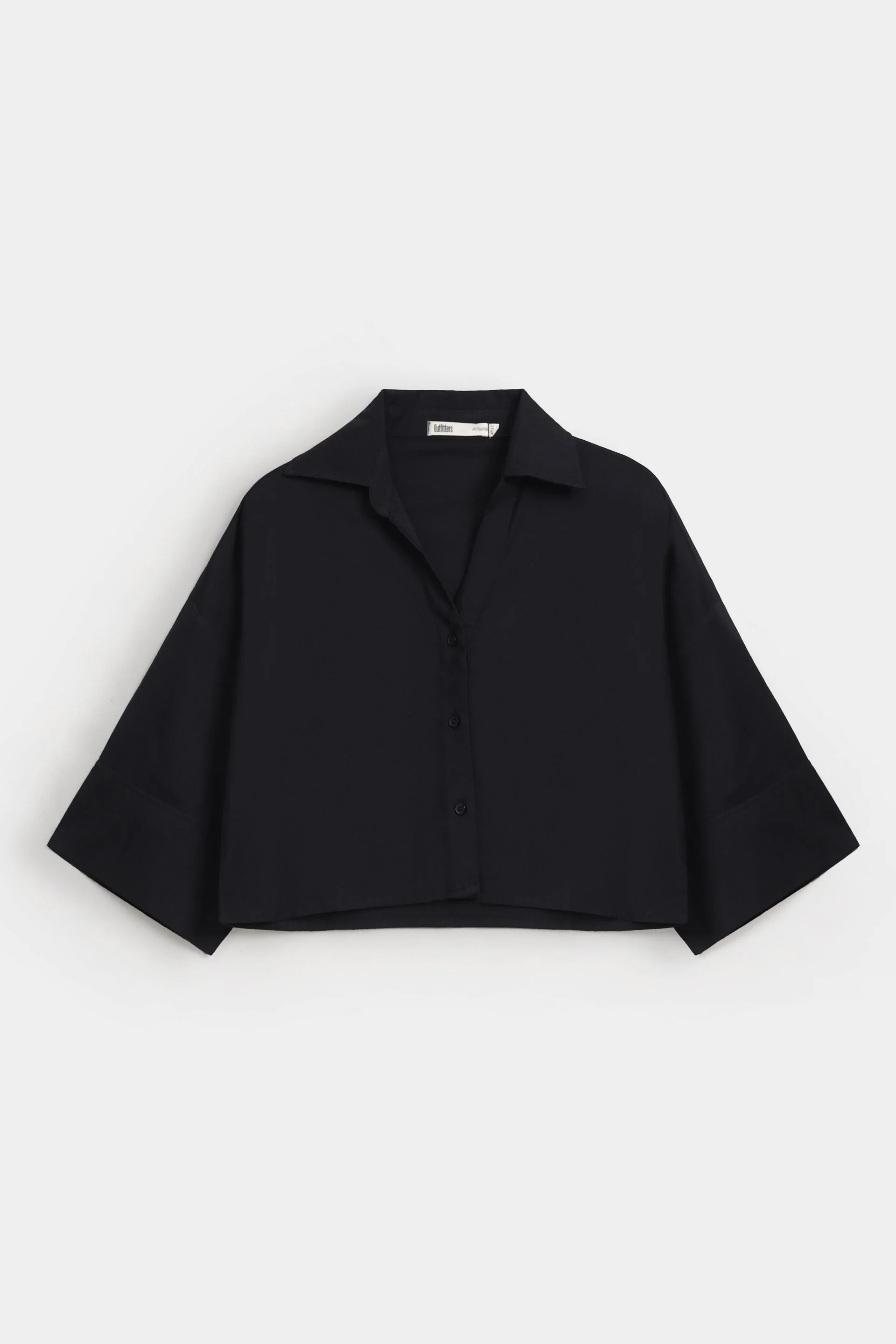 Super Cropped Button Up Shirt