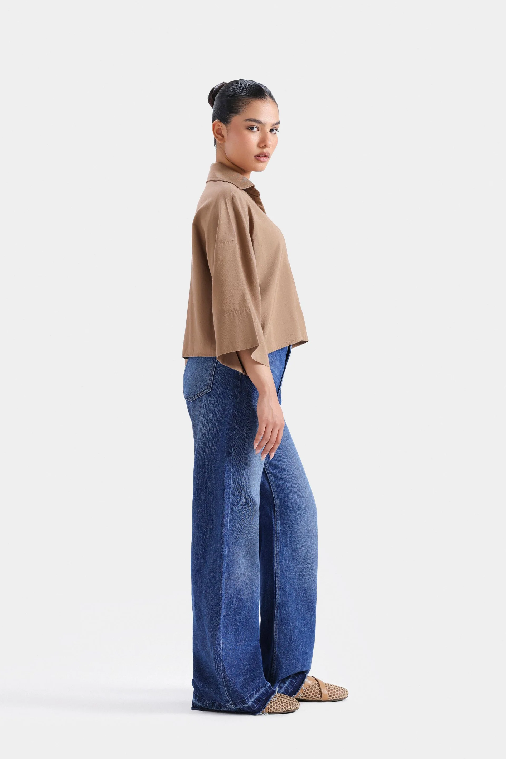 Super Cropped Button Up Shirt 6 Super Cropped Button Up Shirt