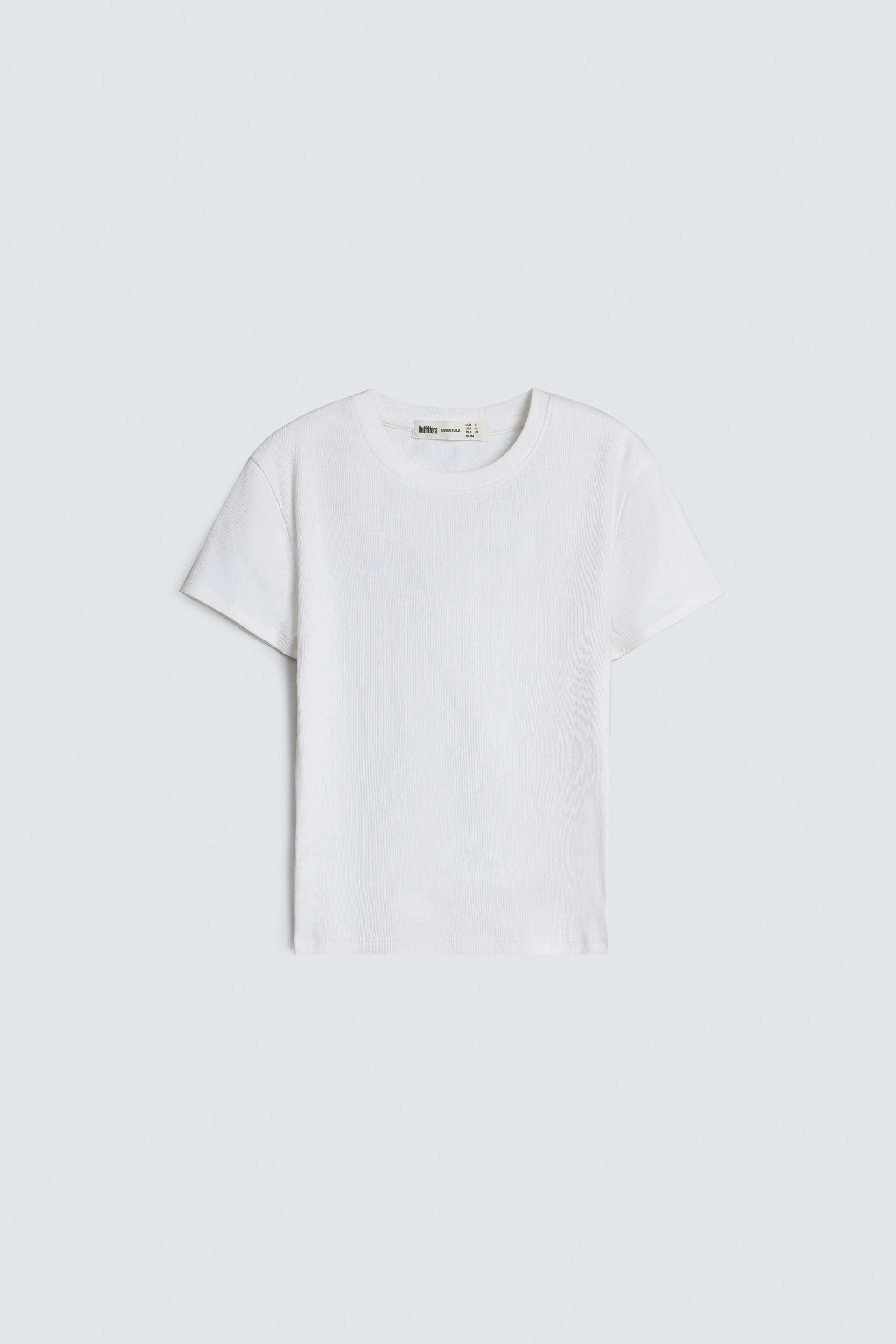 Super Cropped Ribbed T-Shirt
