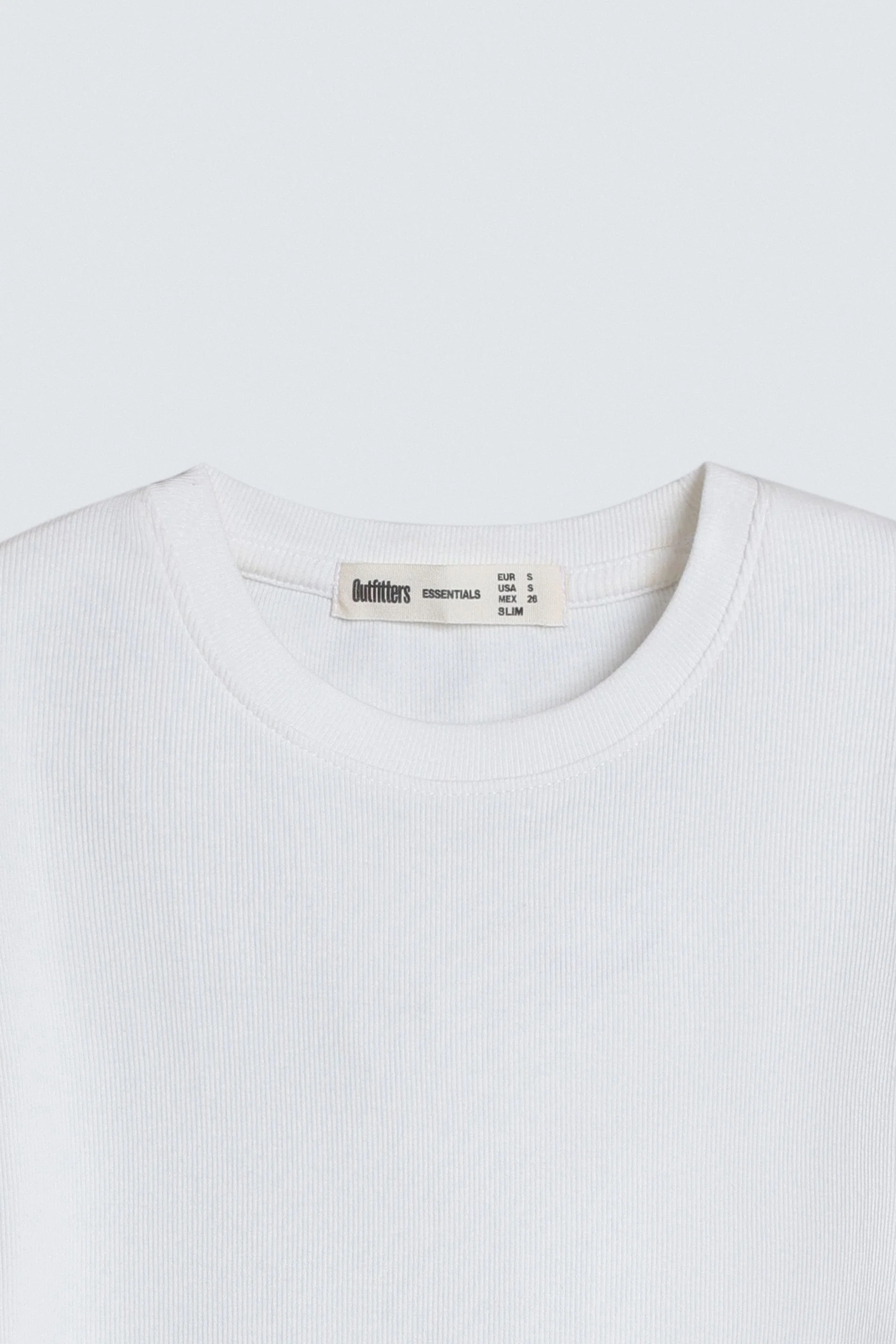 Super Cropped Ribbed T-Shirt