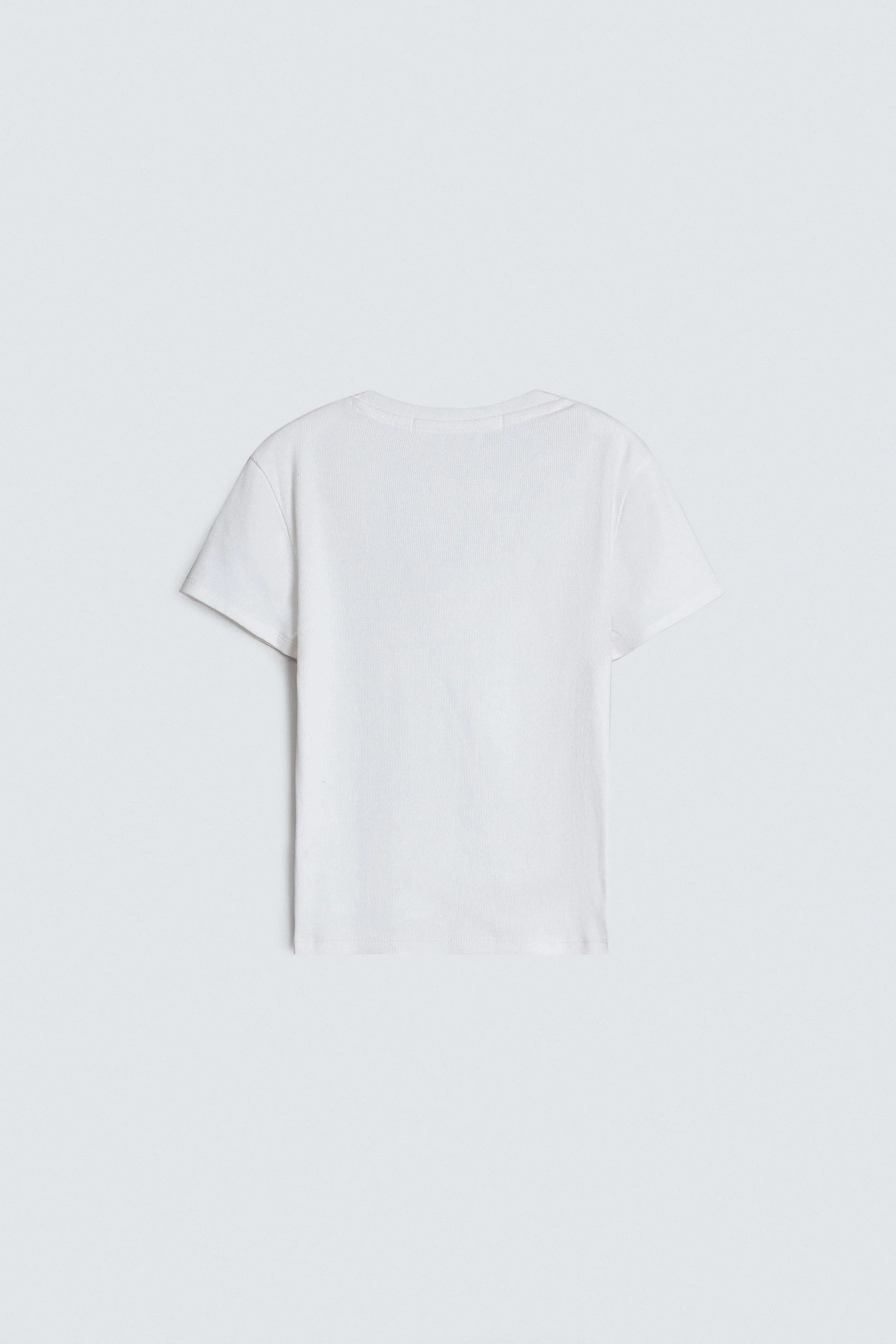 Super Cropped Ribbed T-Shirt 3 Super Cropped Ribbed T-Shirt