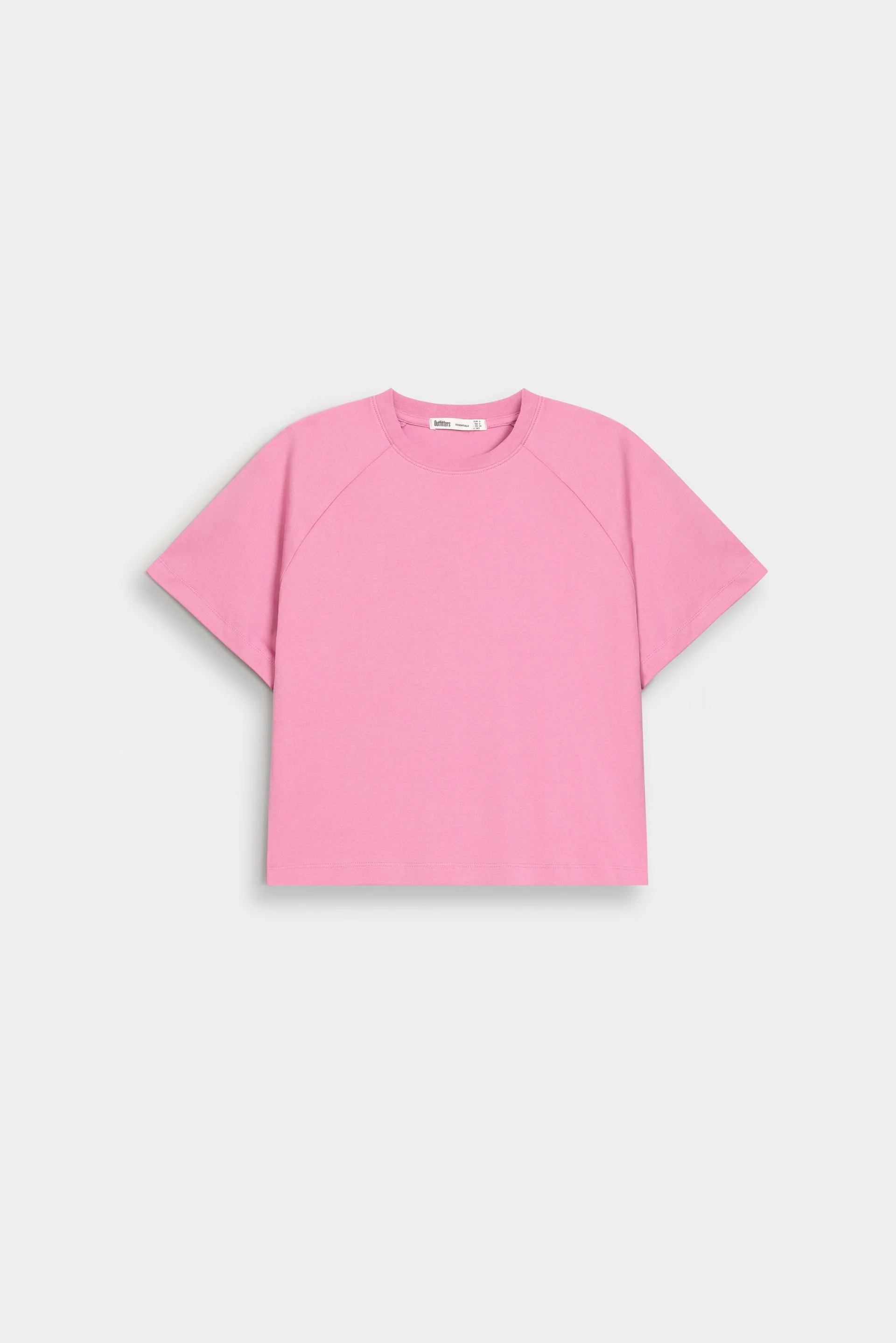 Cropped Raglan Sleeves T-Shirt