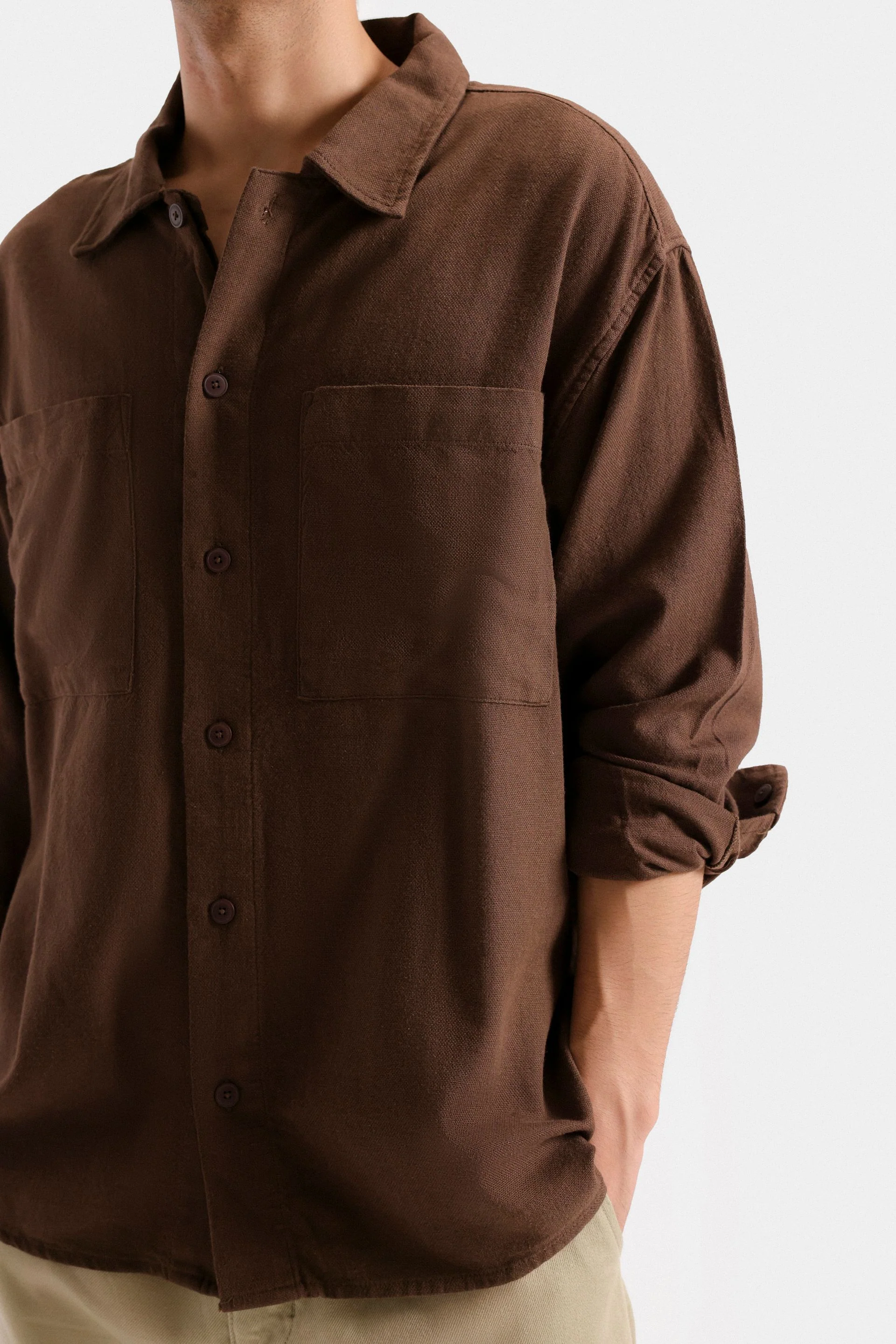 Basic Linen Blend Shirt