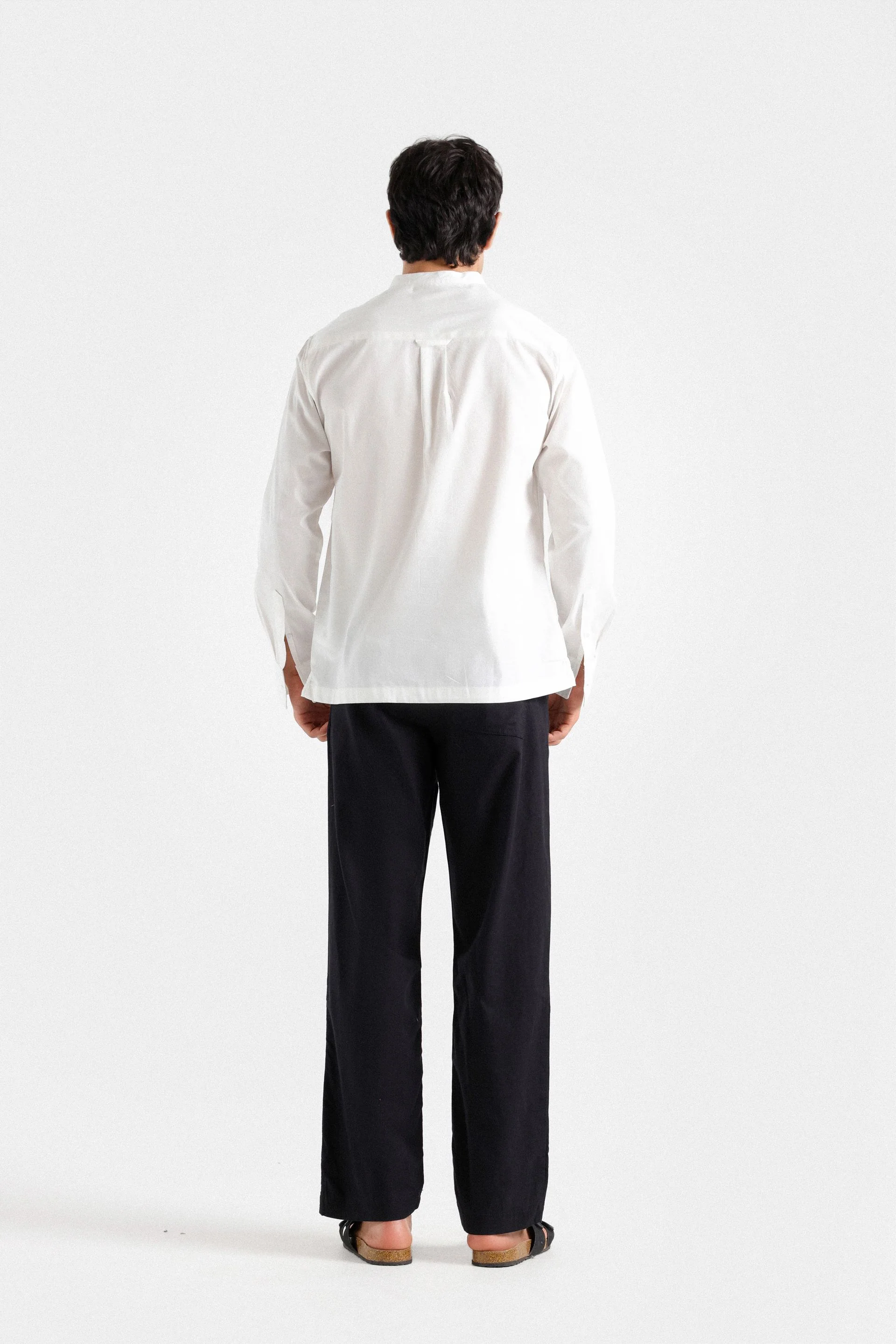 Basic Mandarin Collar Shirt