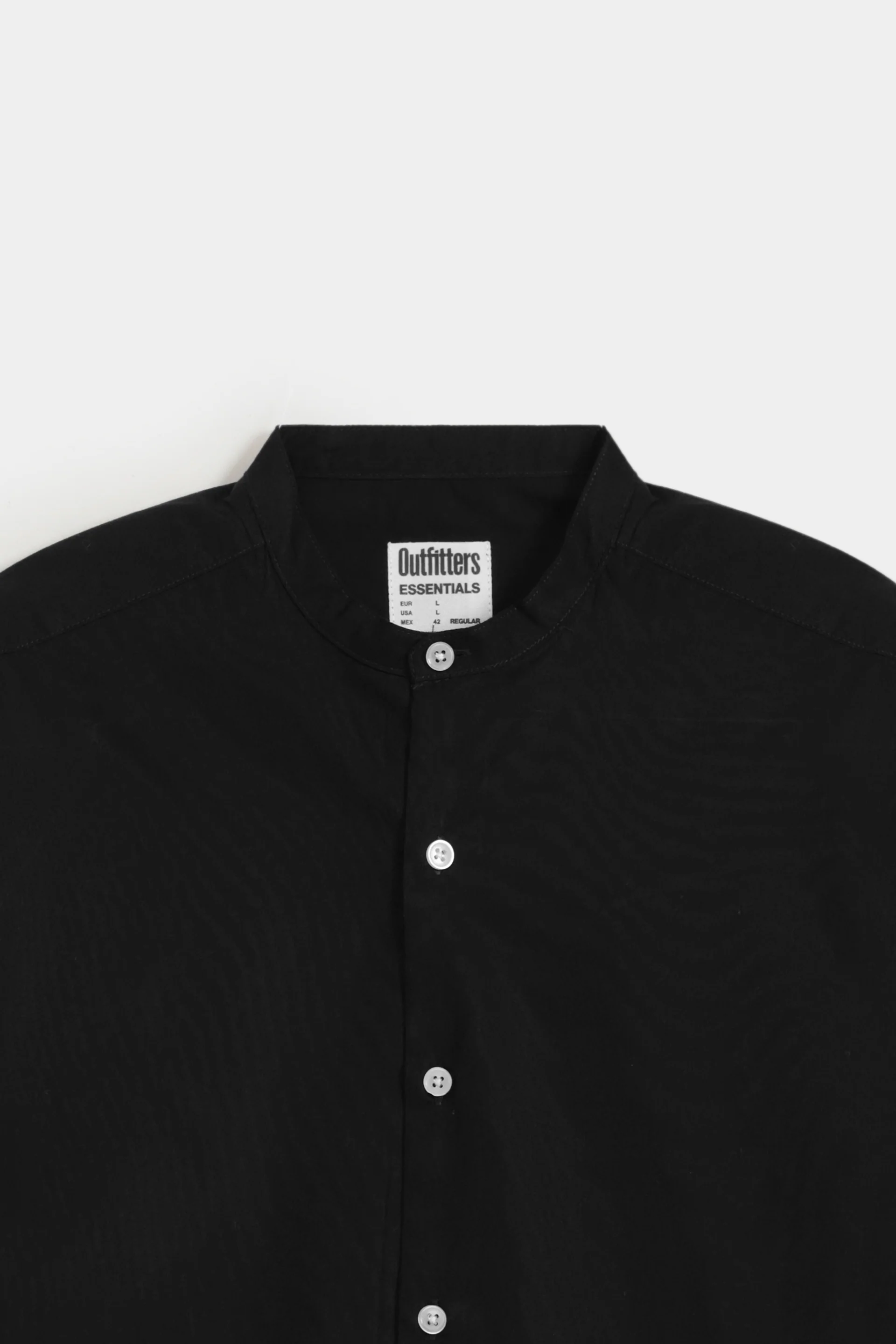 Basic Mandarin Collar Shirt