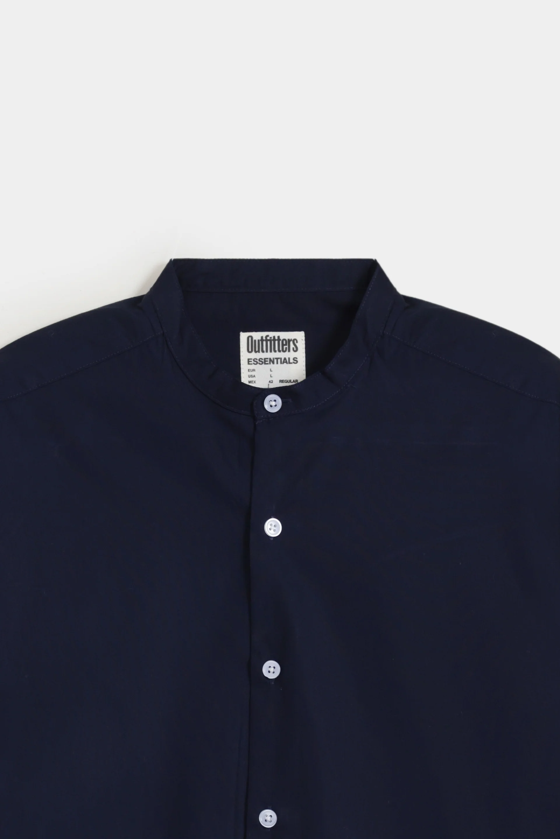 Basic Mandarin Collar Shirt
