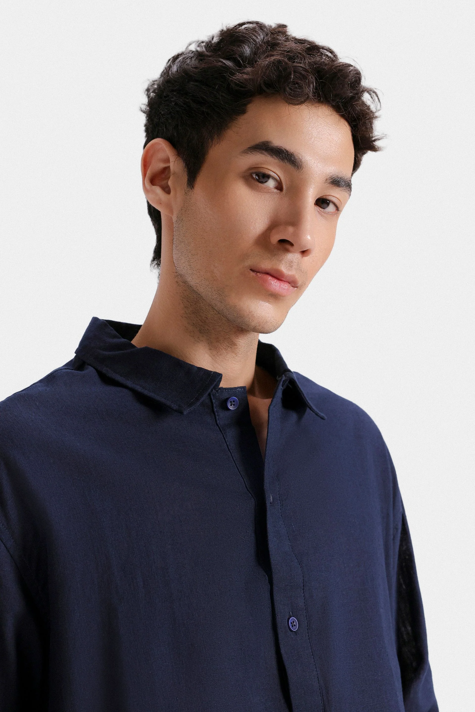 Basic Cotton Linen Shirt