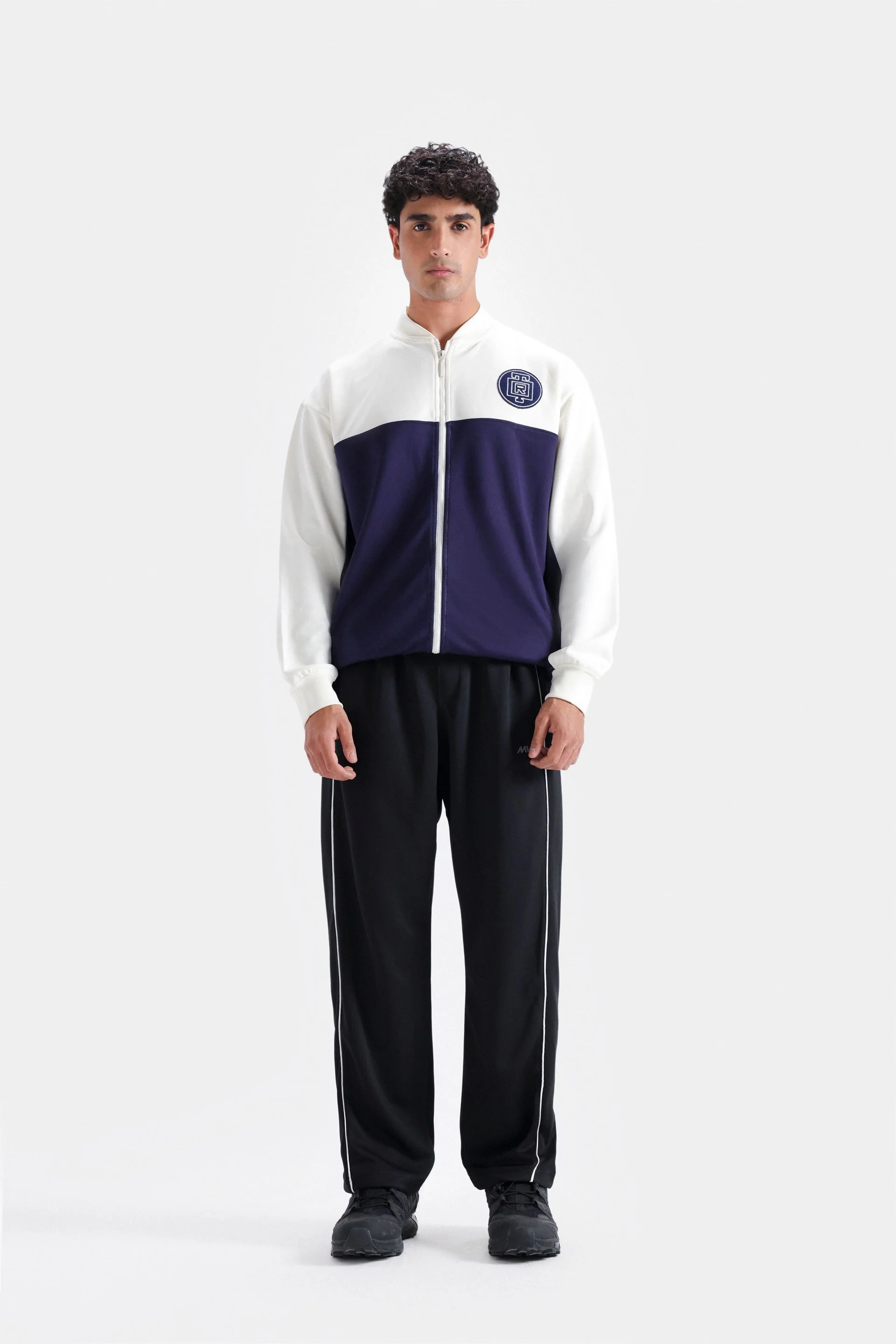Activewear Color Block Zipper