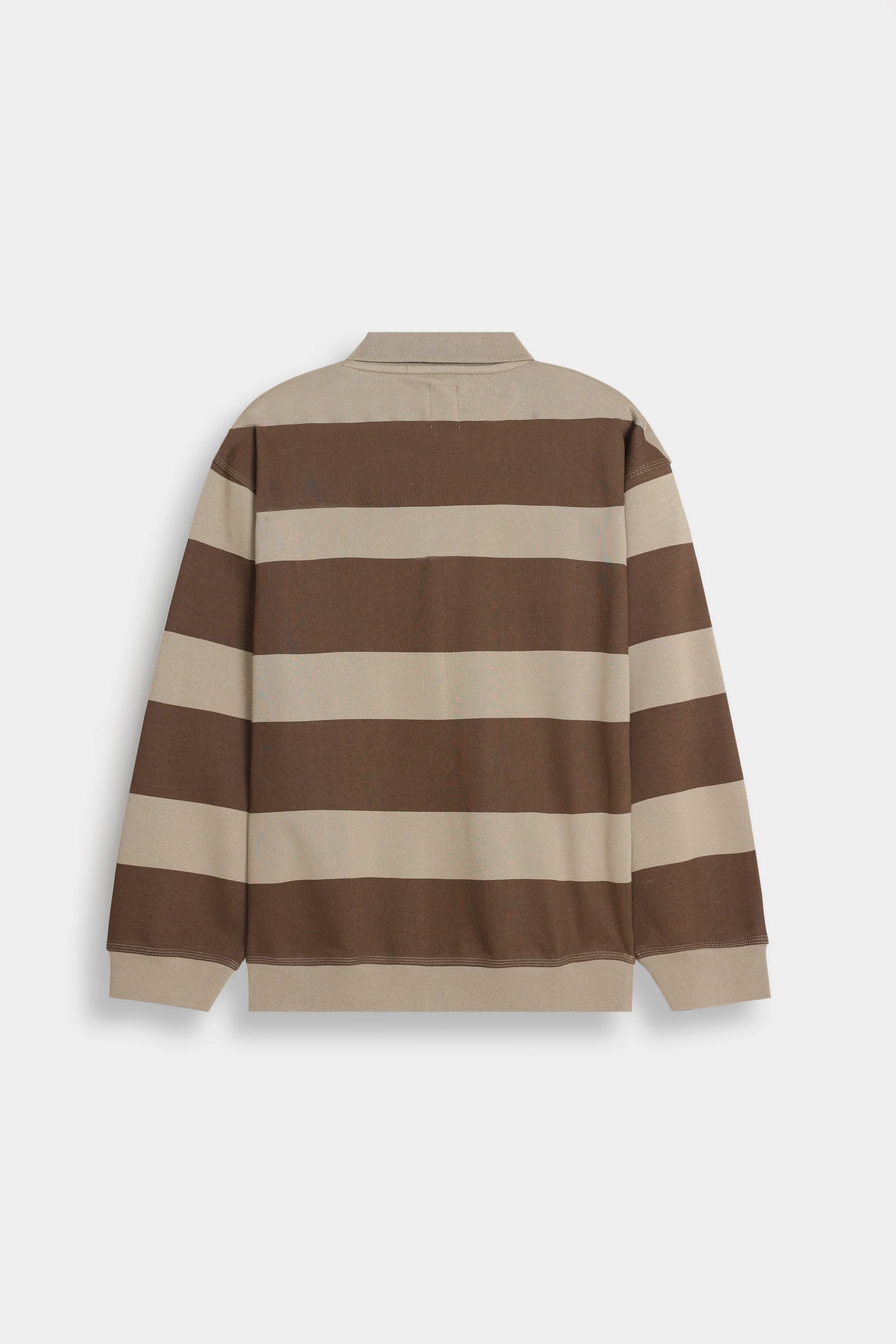 Striped Polo Sweatshirt