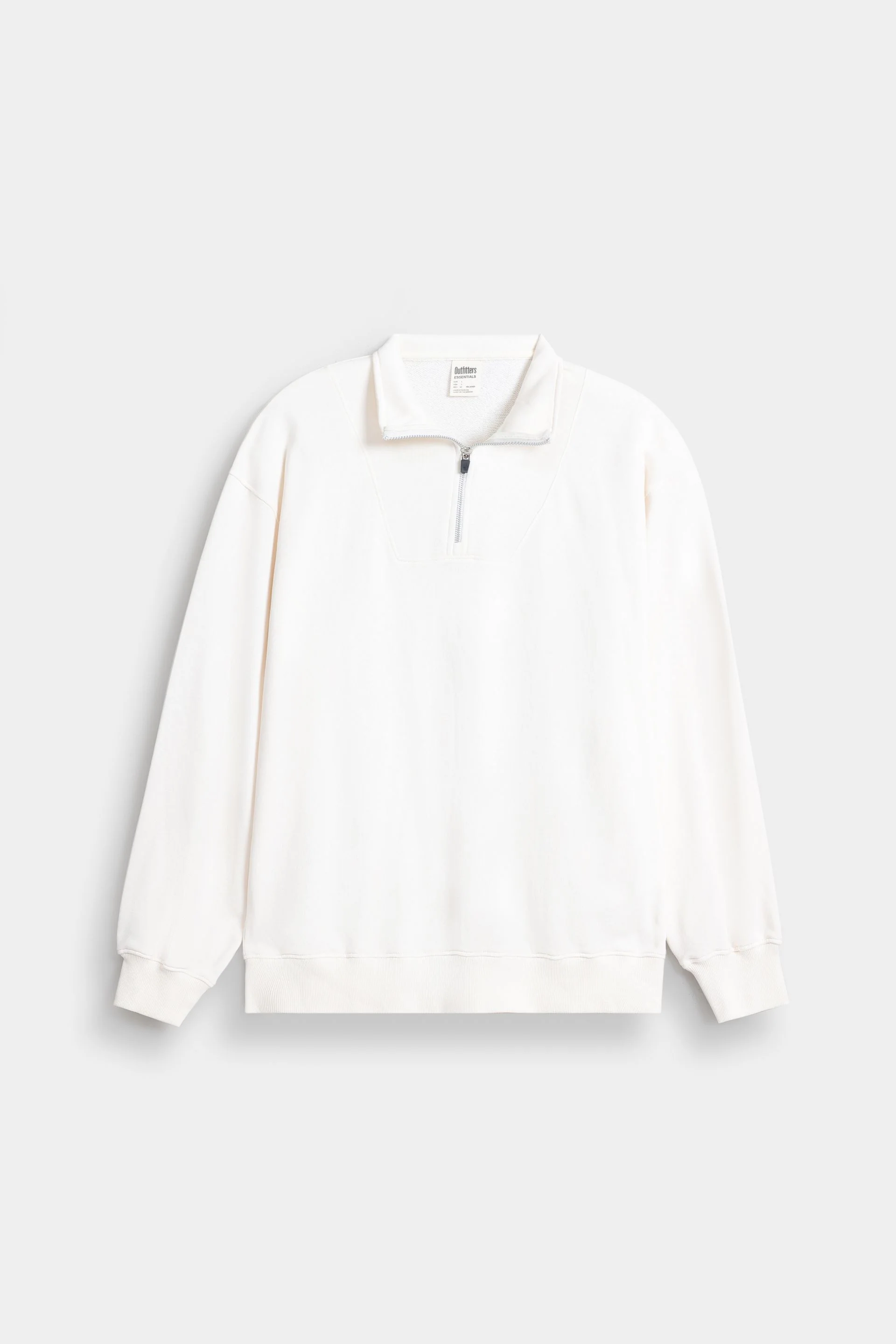 Basic Quarter Zip-Up Sweatshirt 5 Basic Quarter Zip-Up Sweatshirt