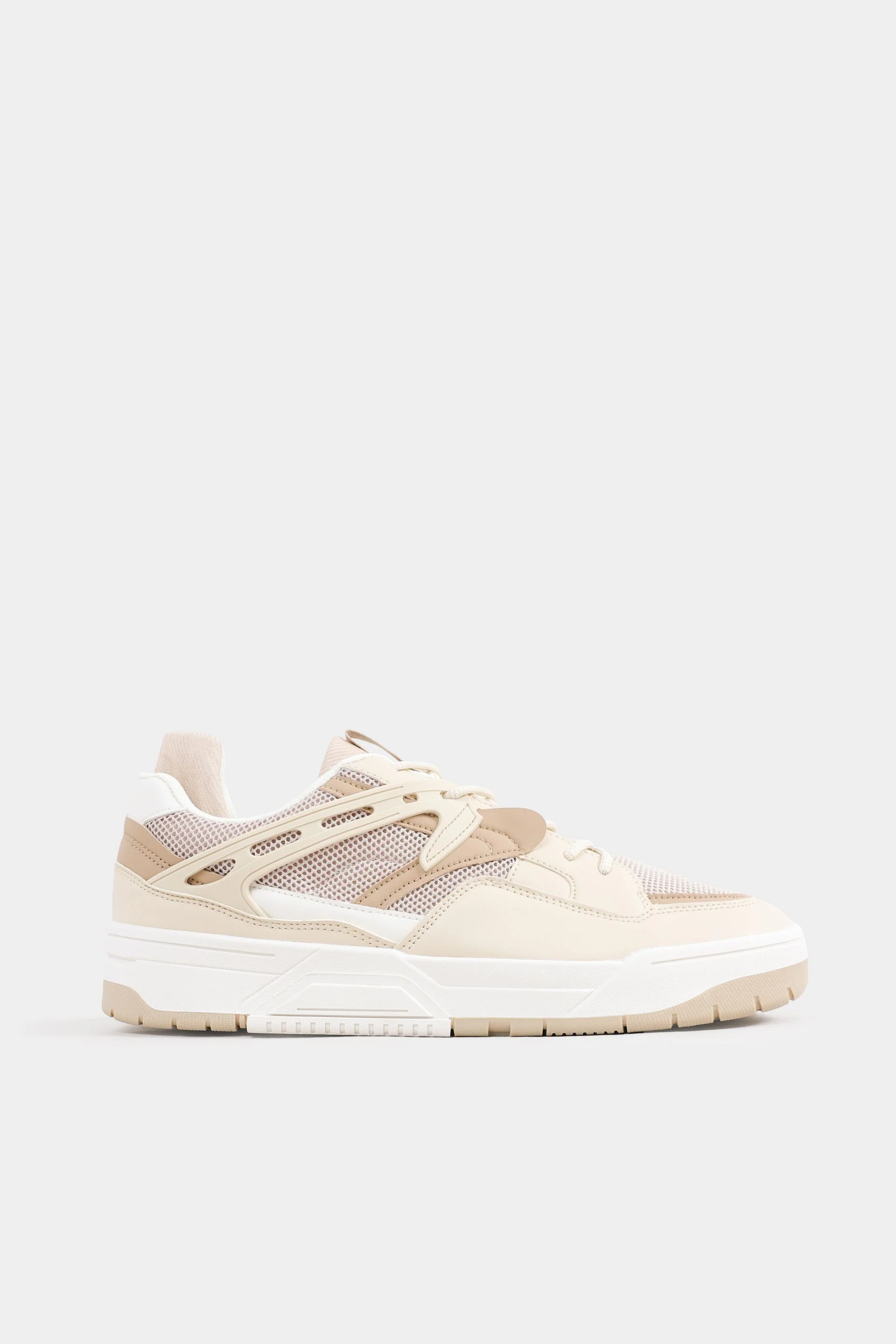 Multi-Piece Mesh Sneakers