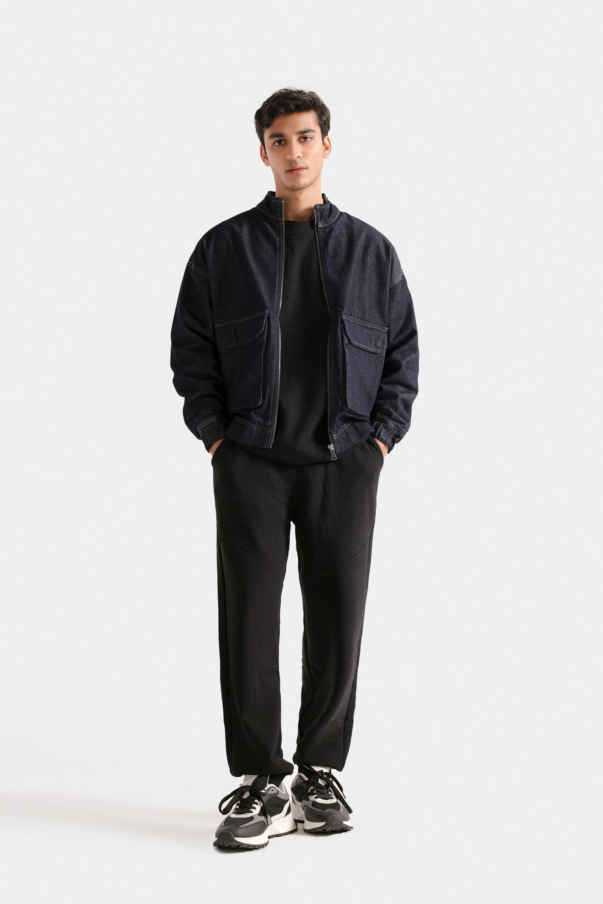 Home 14 Zipper Denim Jacket