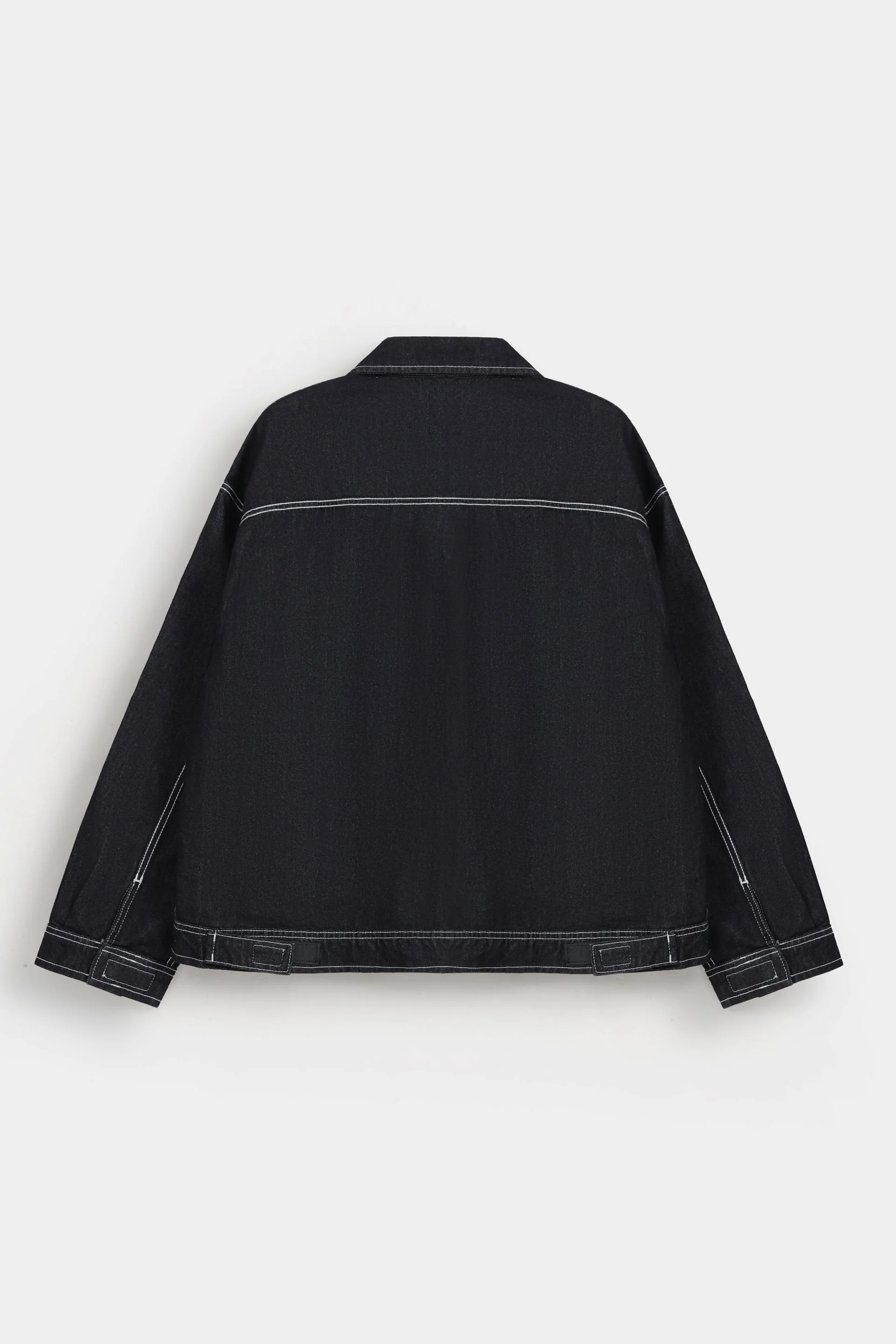 Denim Jacket With Stitching Detail