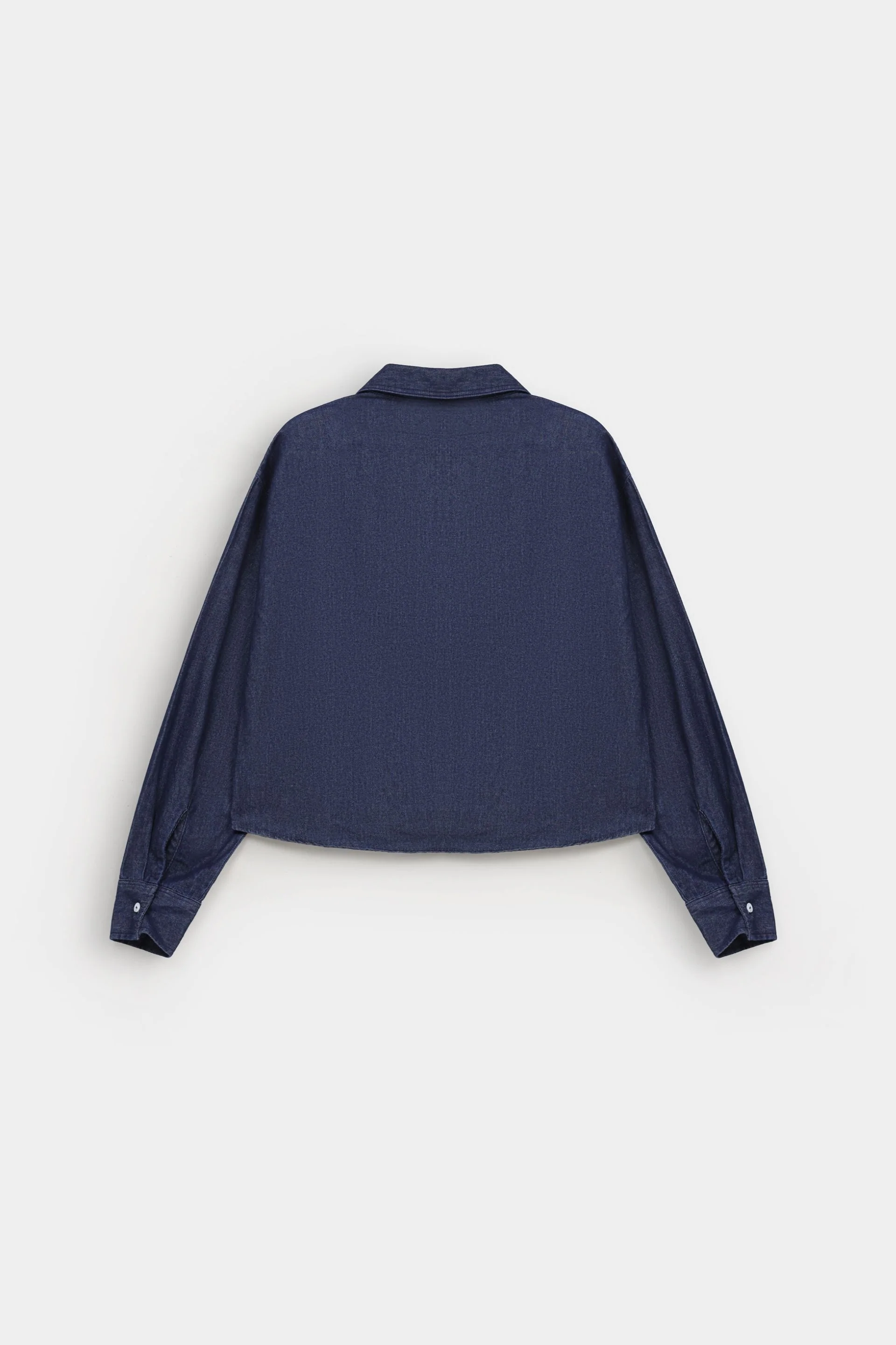 Basic Cropped Denim Shirt 6 Basic Cropped Denim Shirt