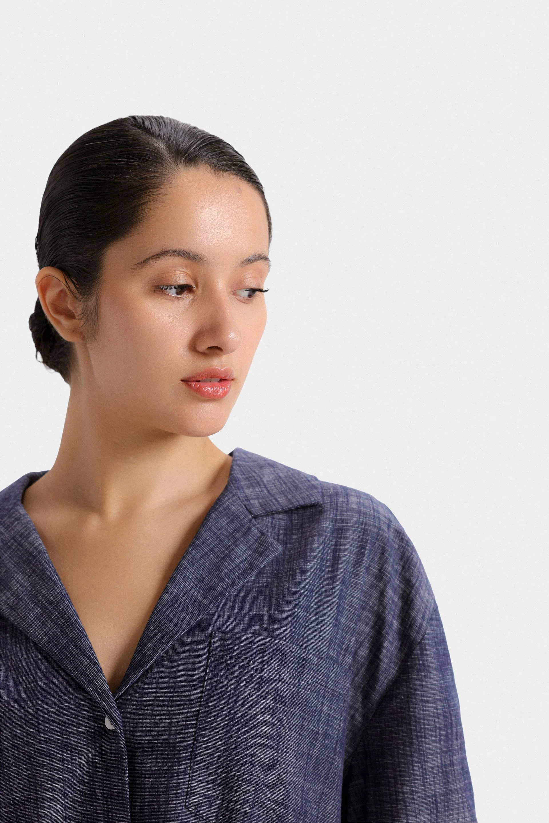 Basic Super Cropped Relaxed Shirt