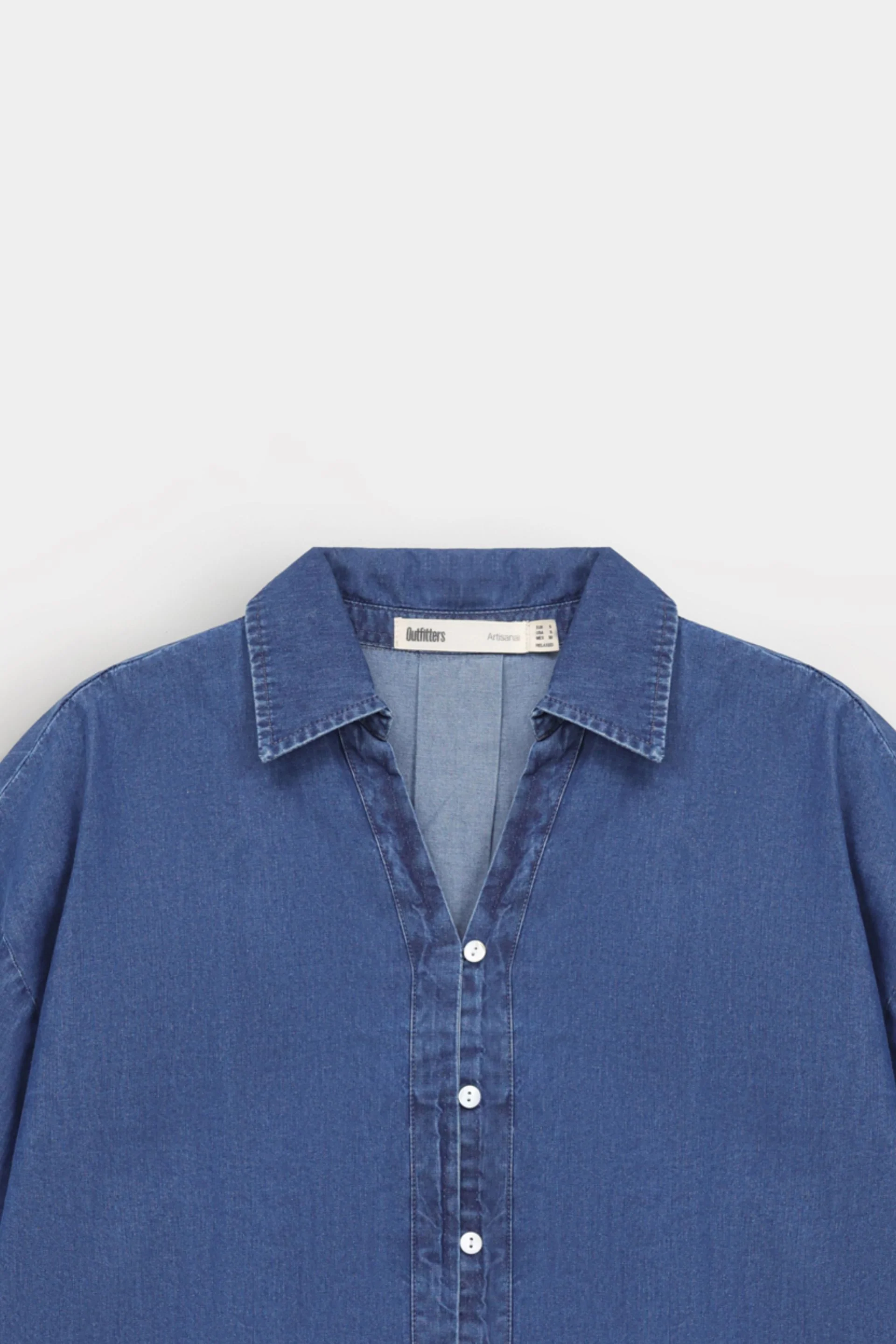 Basic Cropped Denim Shirt 6 Basic Cropped Denim Shirt