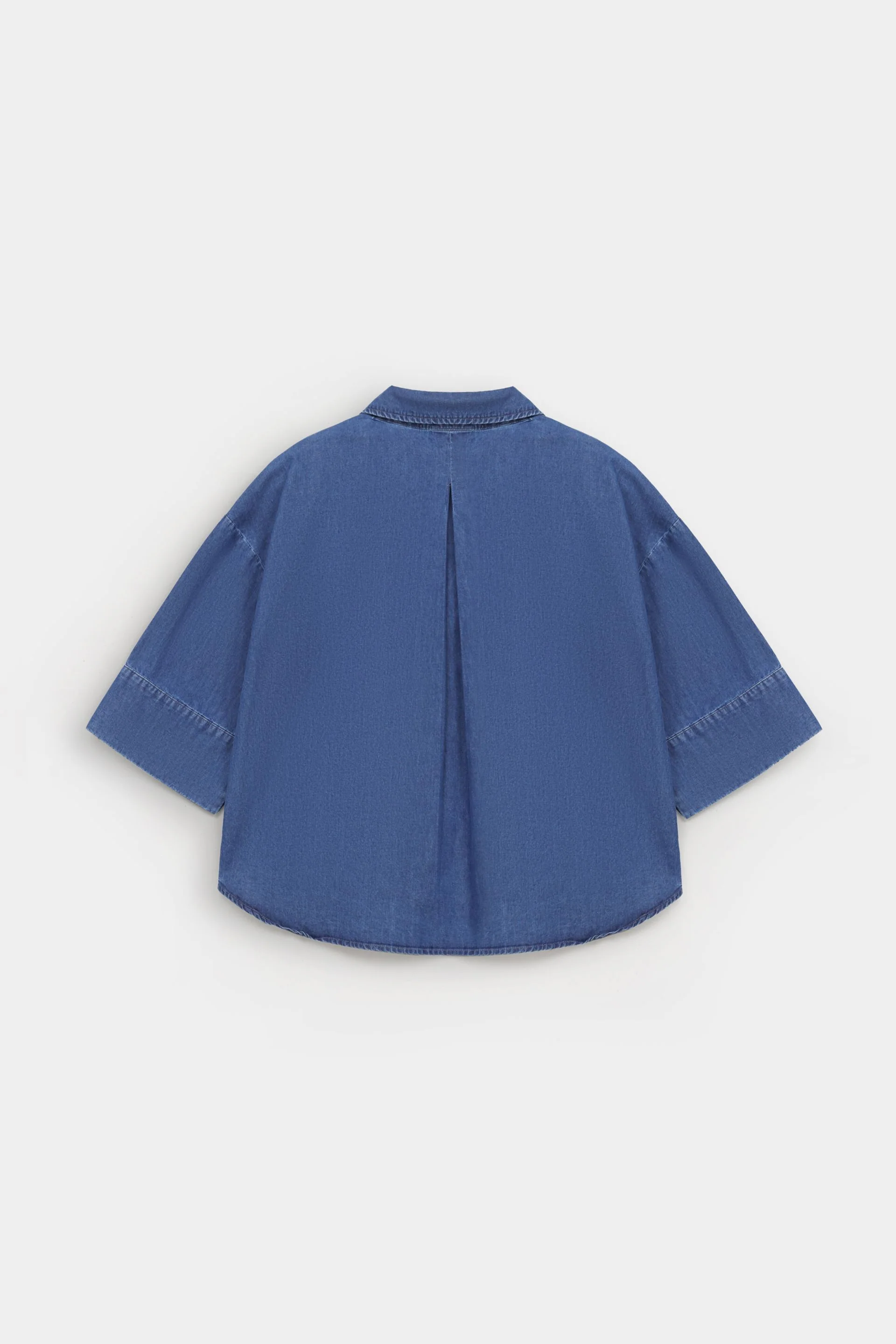 Basic Cropped Denim Shirt 7 Basic Cropped Denim Shirt