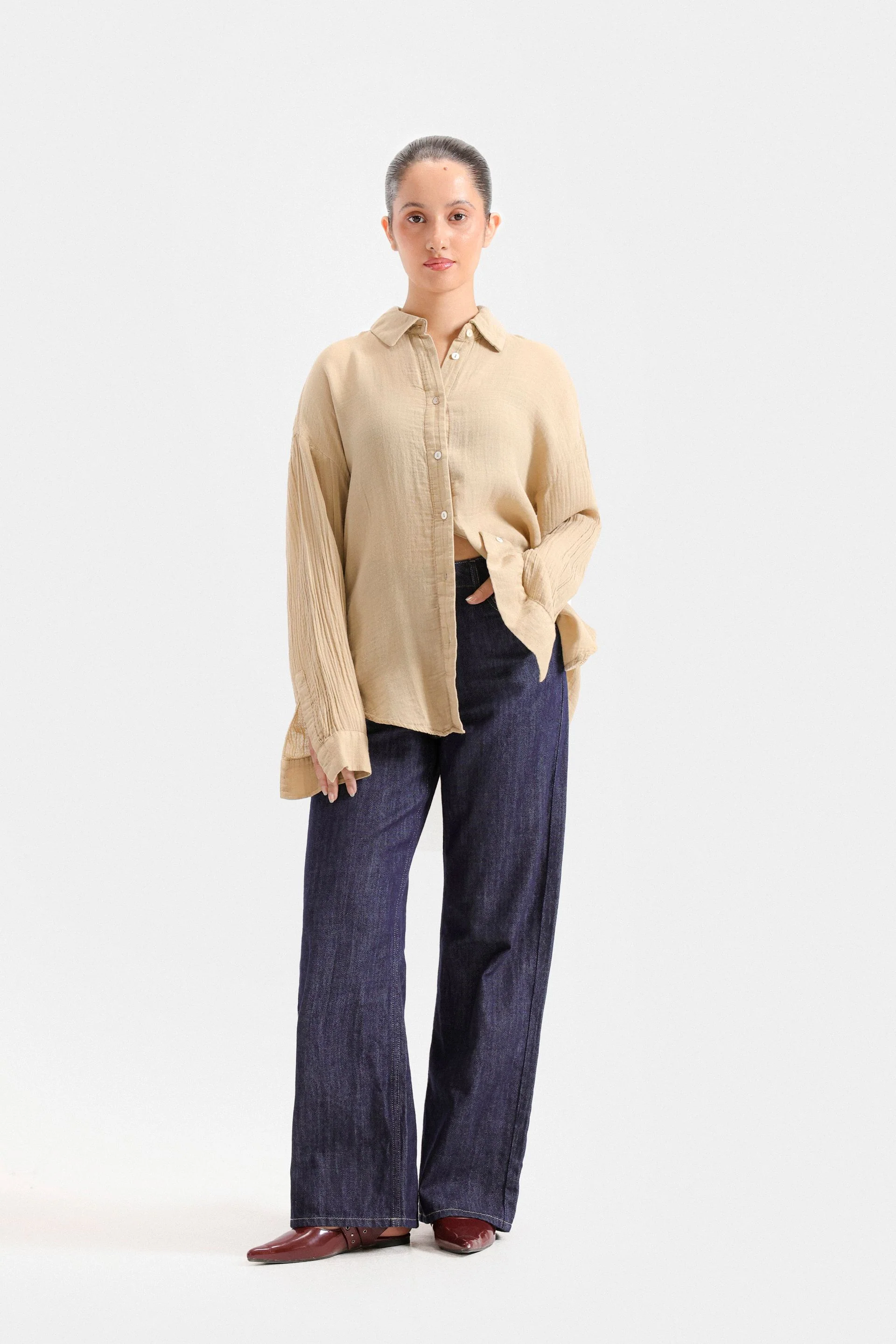 Basic Shirt With Lace Detail