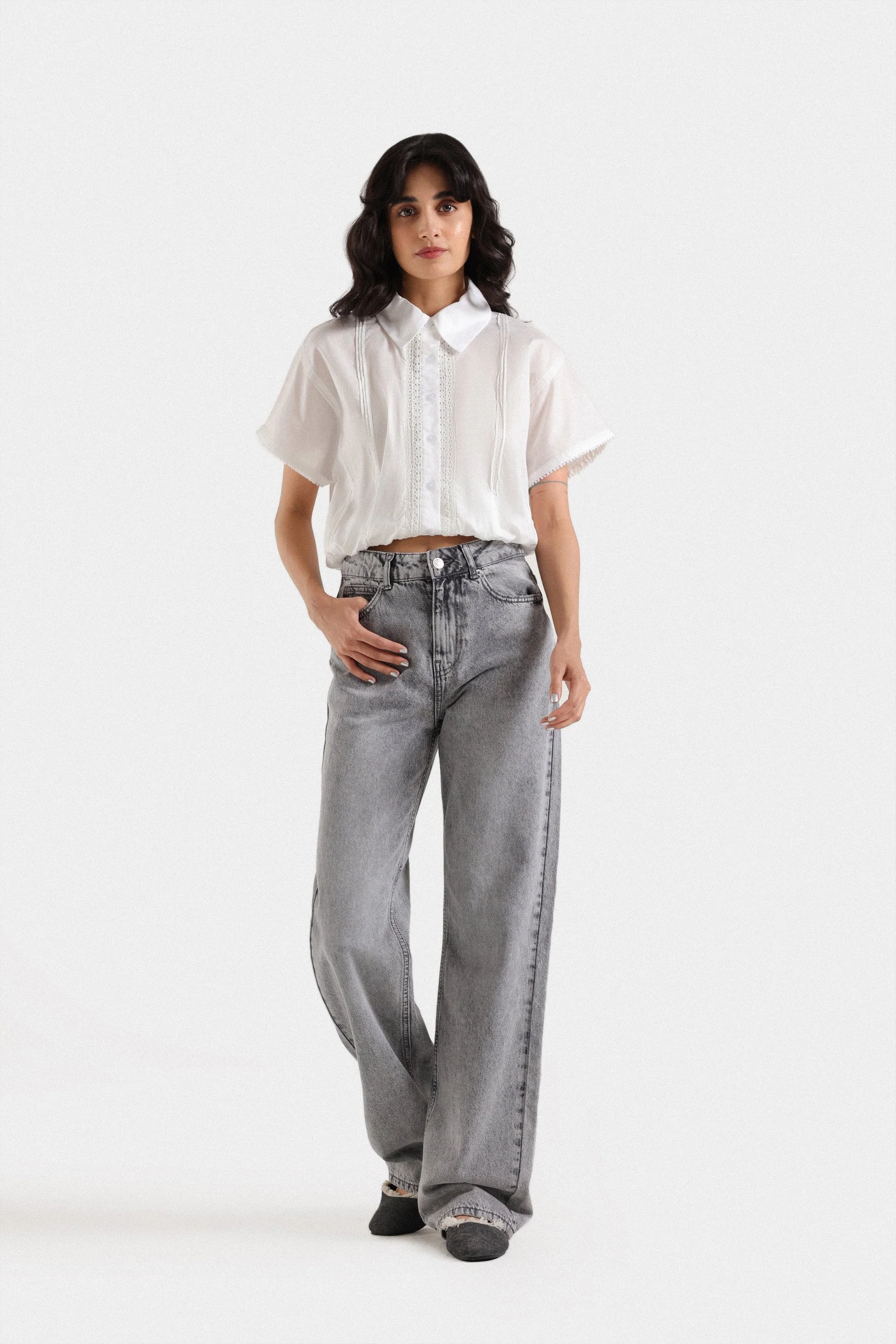 Basic Super Cropped Shirt