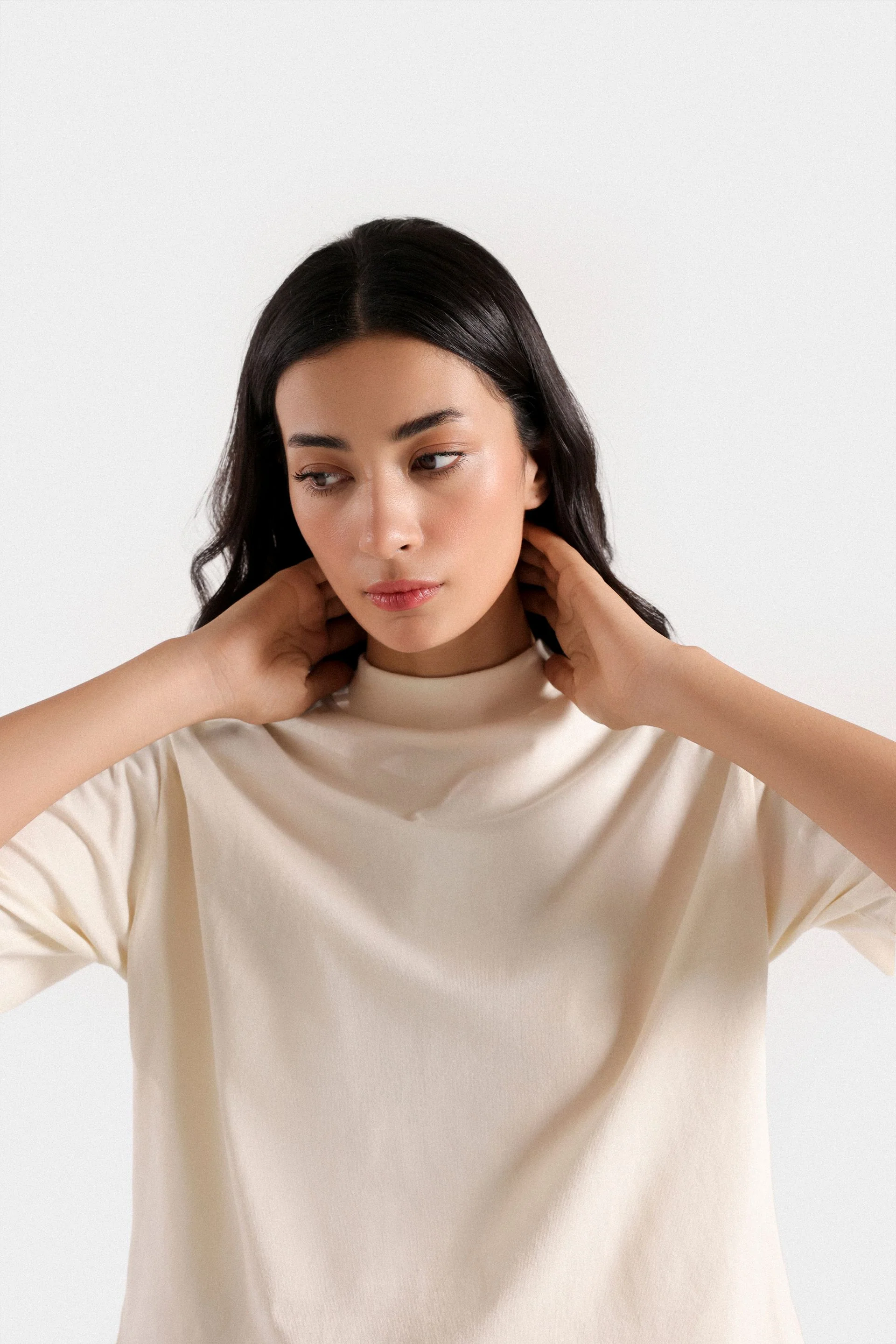 Basic Mock Neck T-Shirt