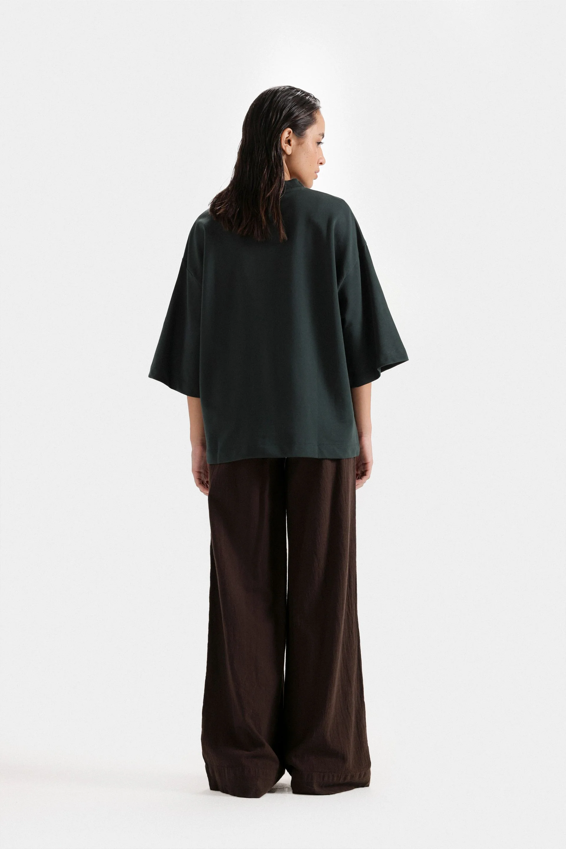 Basic Mock Neck T-shirt 4 Basic Mock Neck T-shirt
