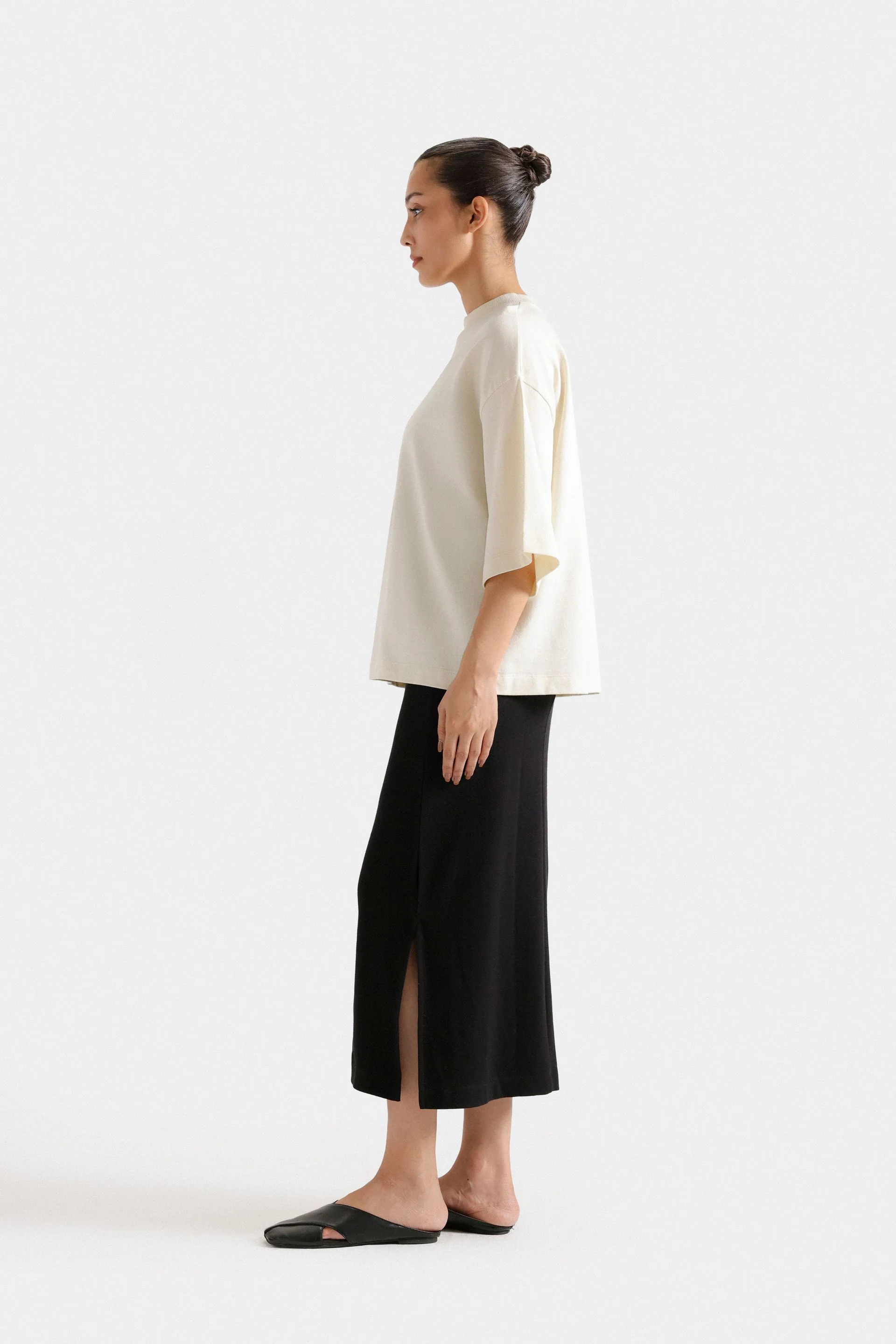 Basic Mock Neck T-shirt 9 Basic Mock Neck T-shirt