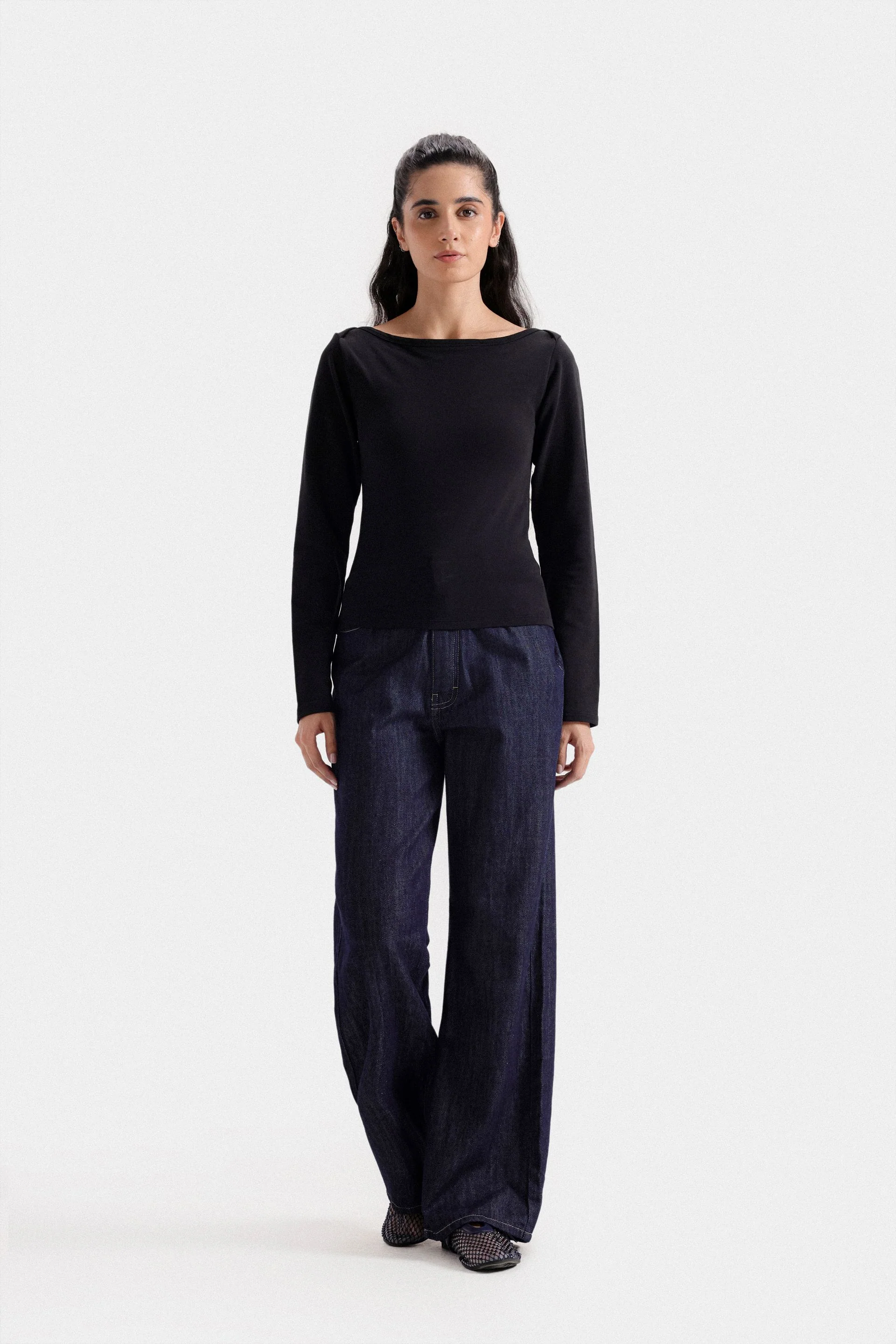 Basic Boat Neck T-Shirt