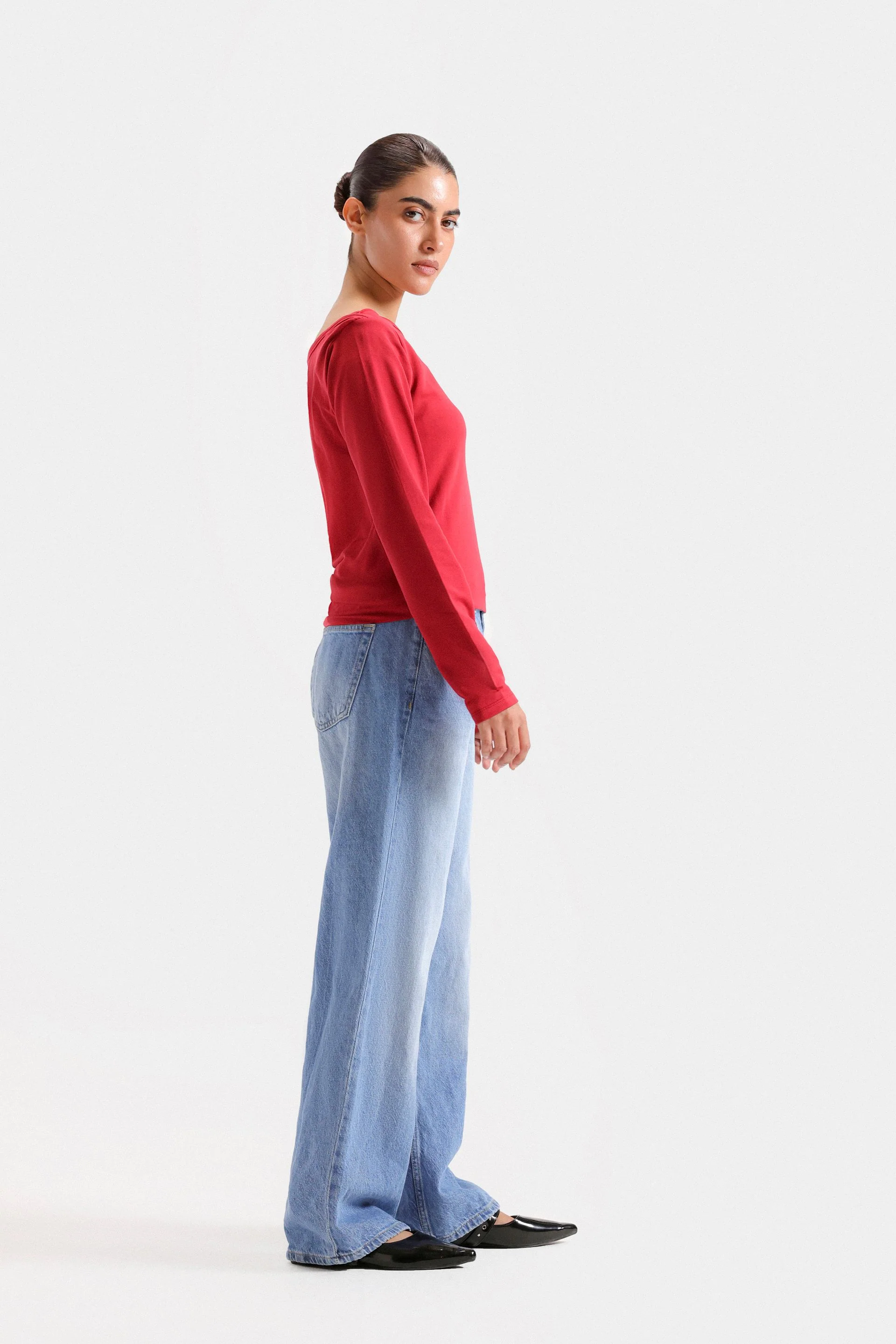 Basic Boat Neck T-Shirt 10 Basic Boat Neck T-Shirt