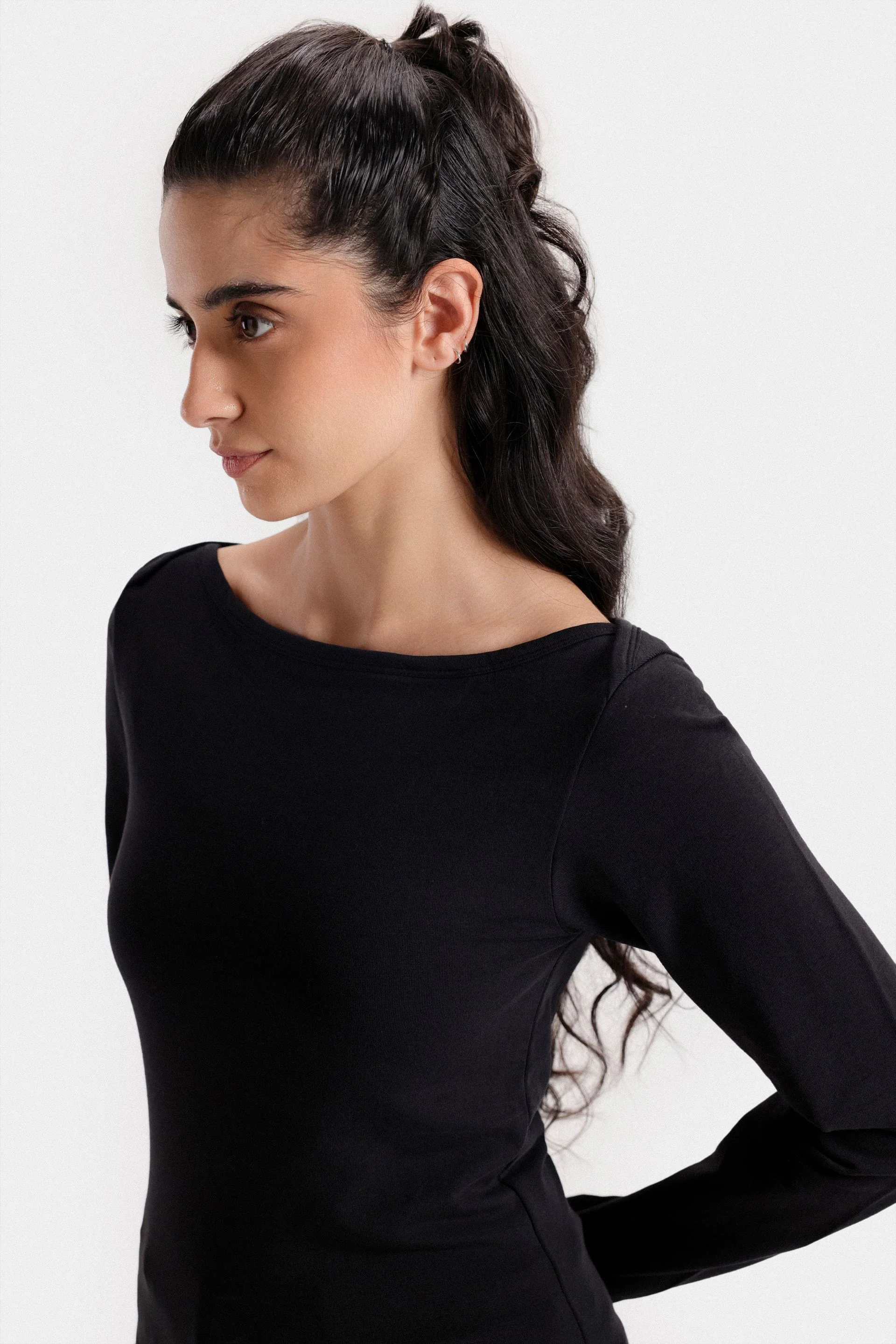Basic Boat Neck T-Shirt