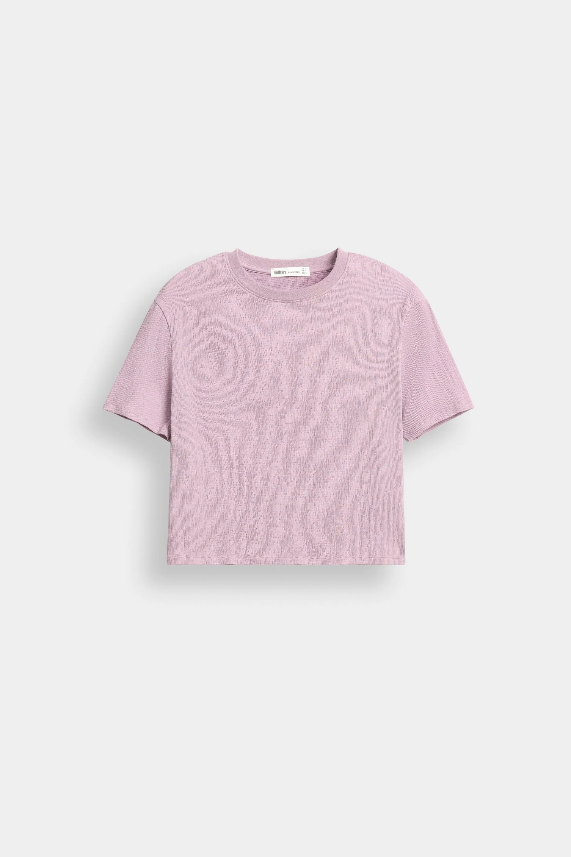 Basic Cropped Textured T-Shirt 11 Basic Cropped Textured T-Shirt