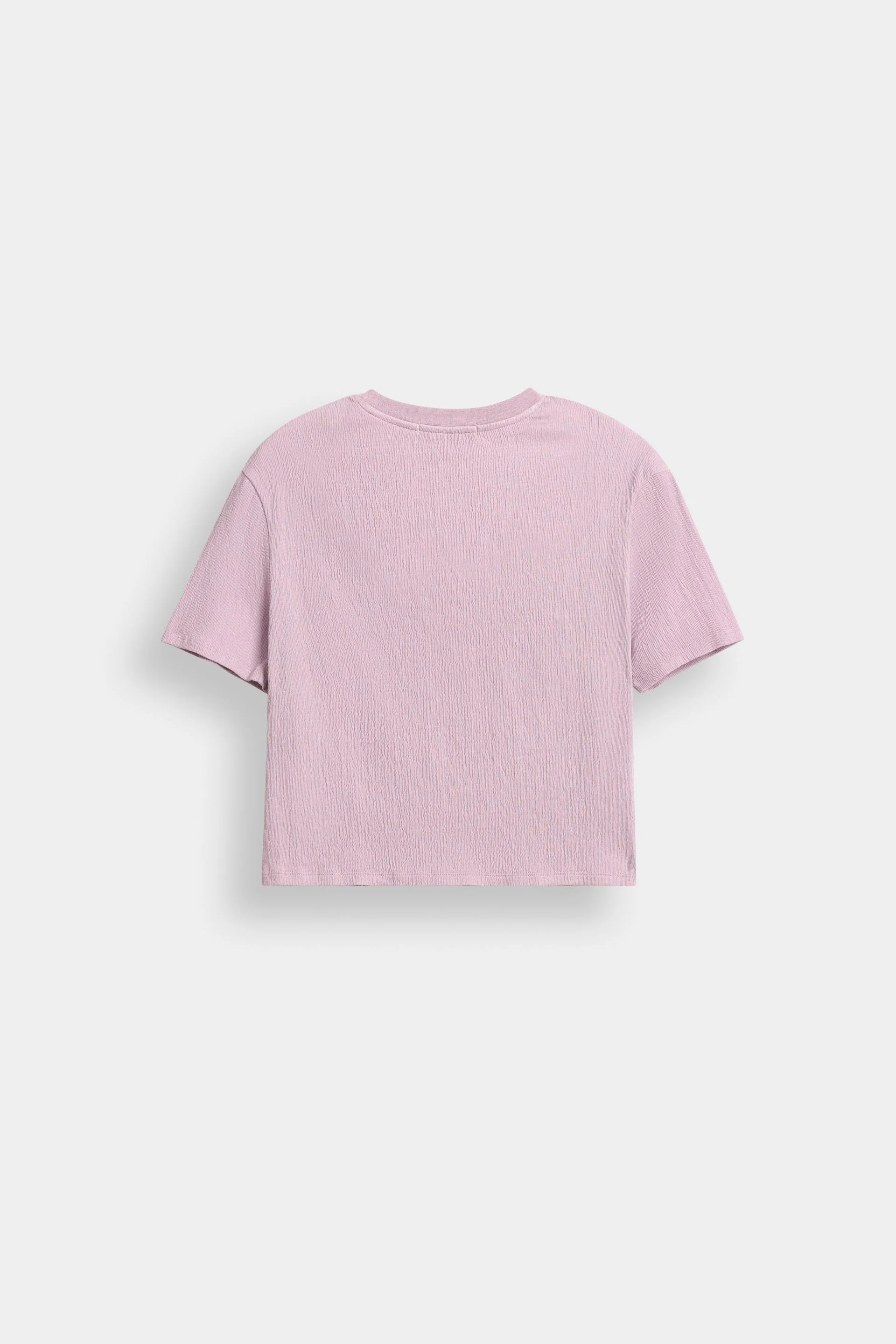 Basic Cropped Textured T-Shirt 13 Basic Cropped Textured T-Shirt