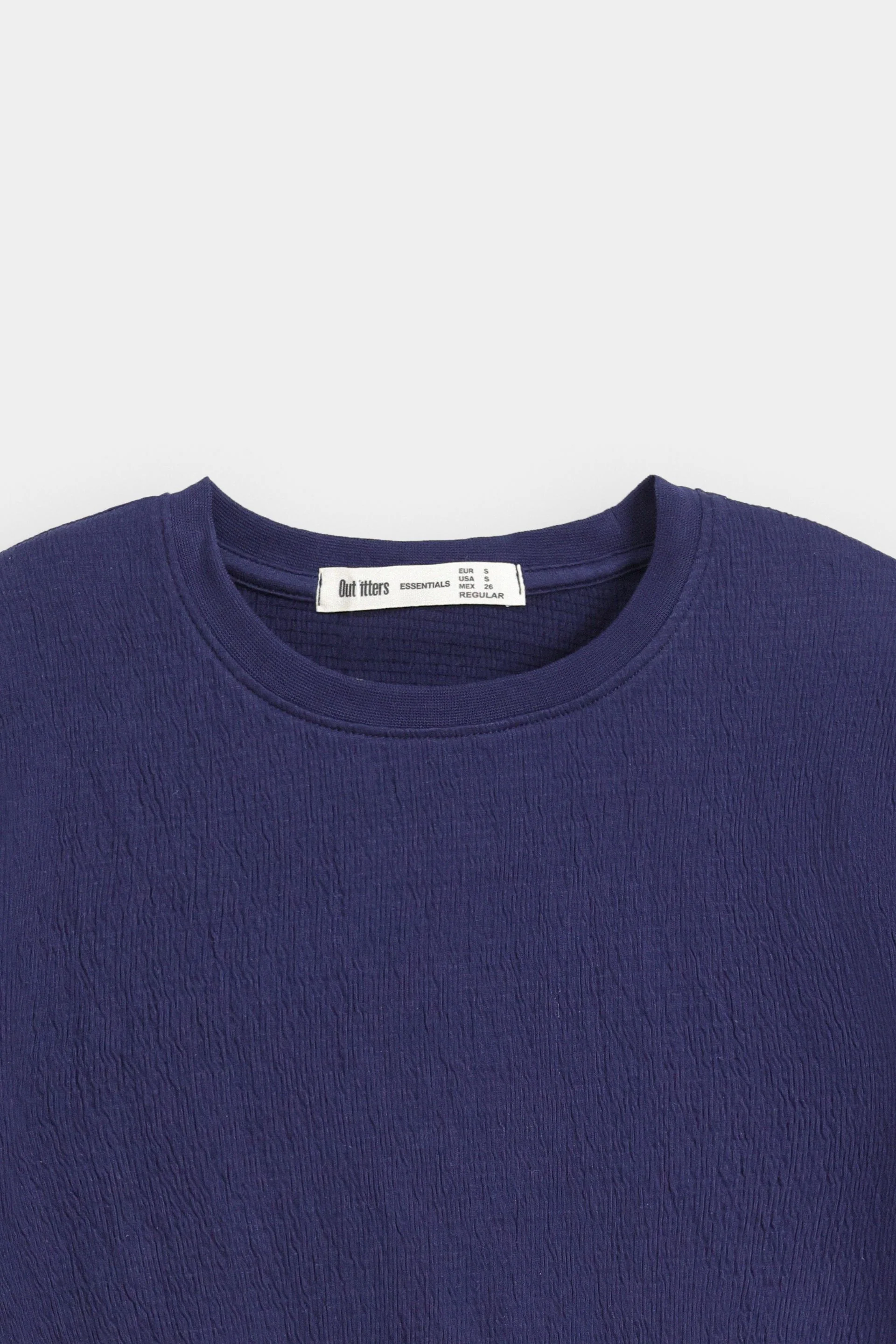 Basic Cropped Textured T-Shirt 6 Basic Cropped Textured T-Shirt