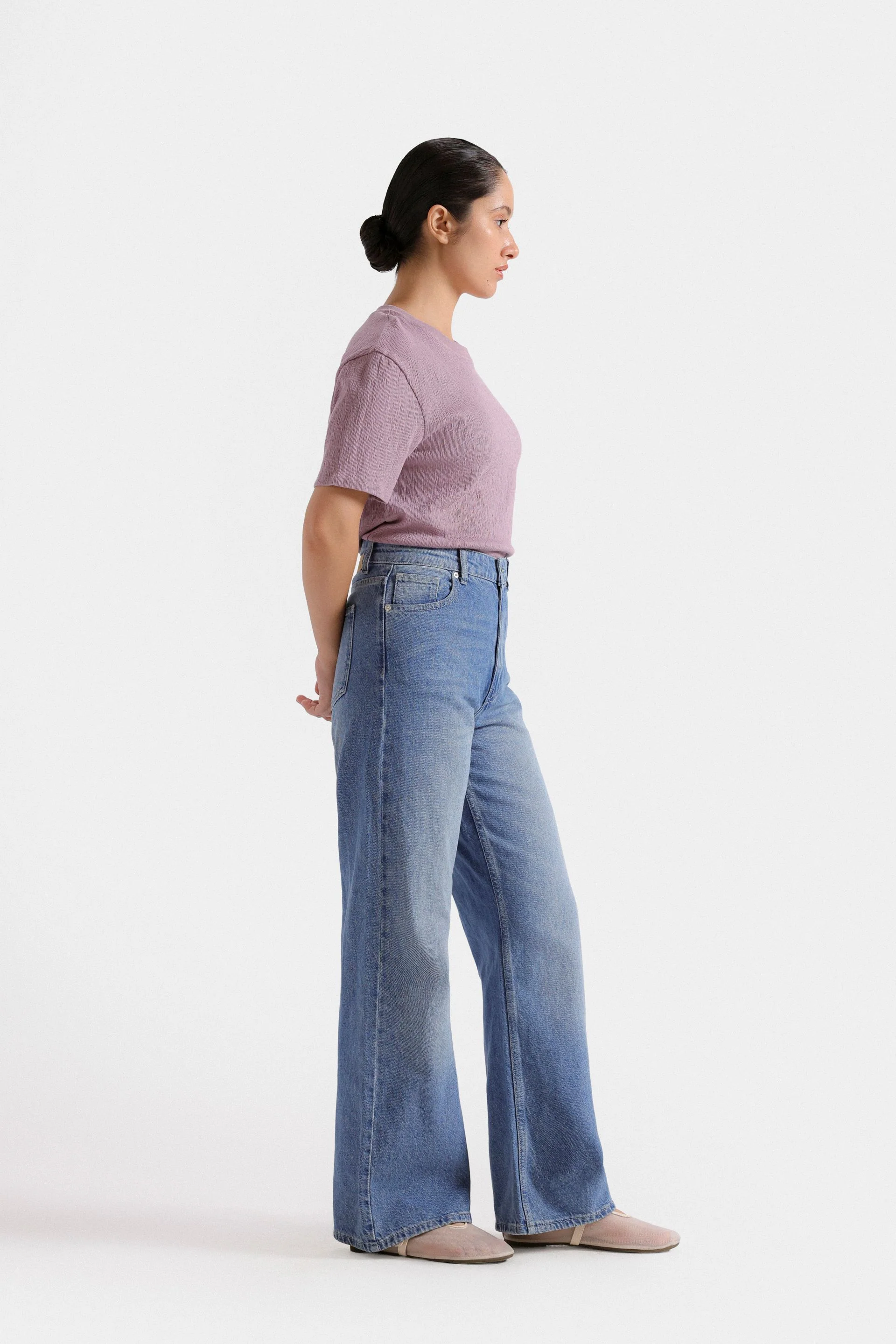 Basic Cropped Textured T-Shirt 9 Basic Cropped Textured T-Shirt
