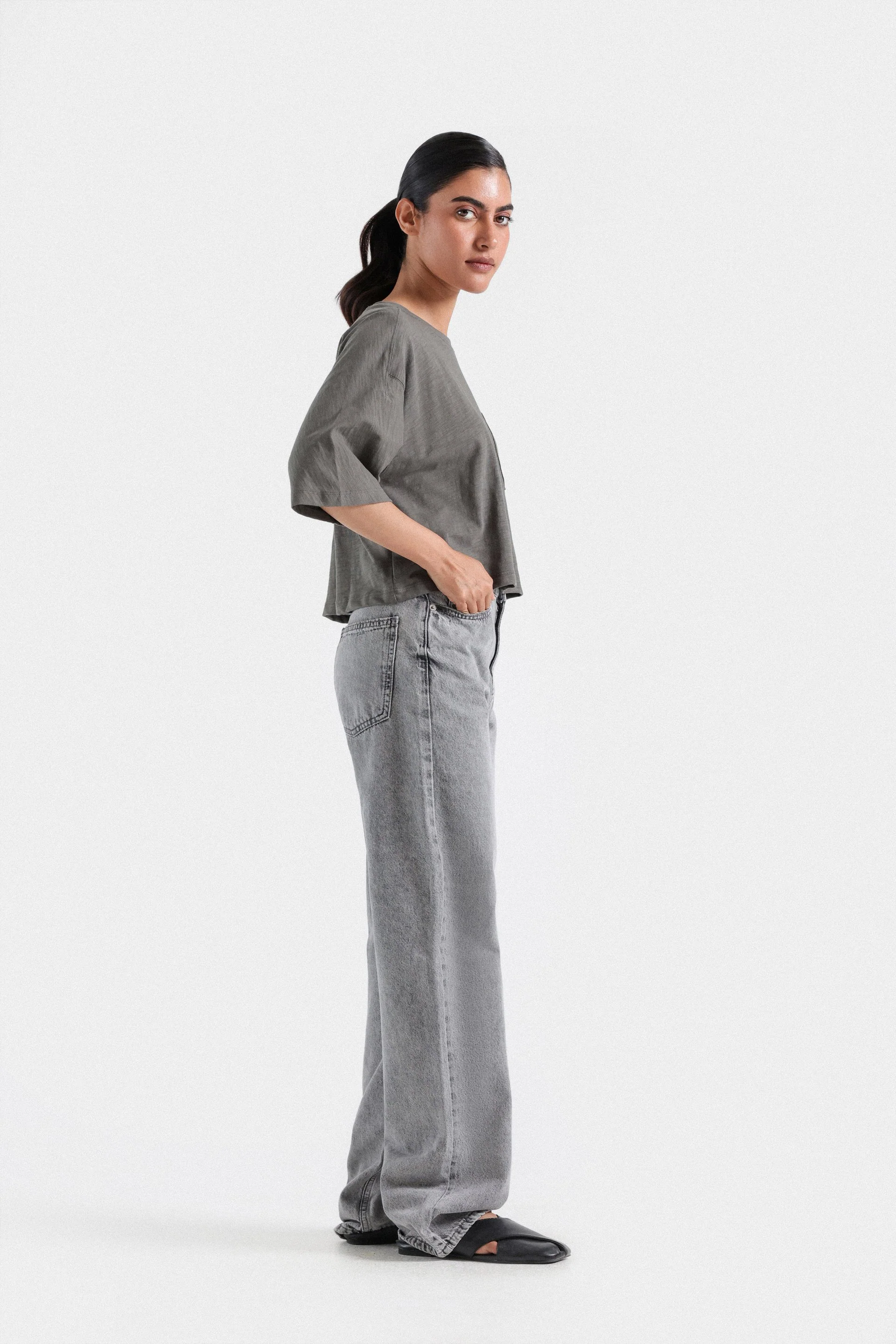 Basic Super Cropped Boxy T-shirt 15 Basic Super Cropped Boxy T-shirt