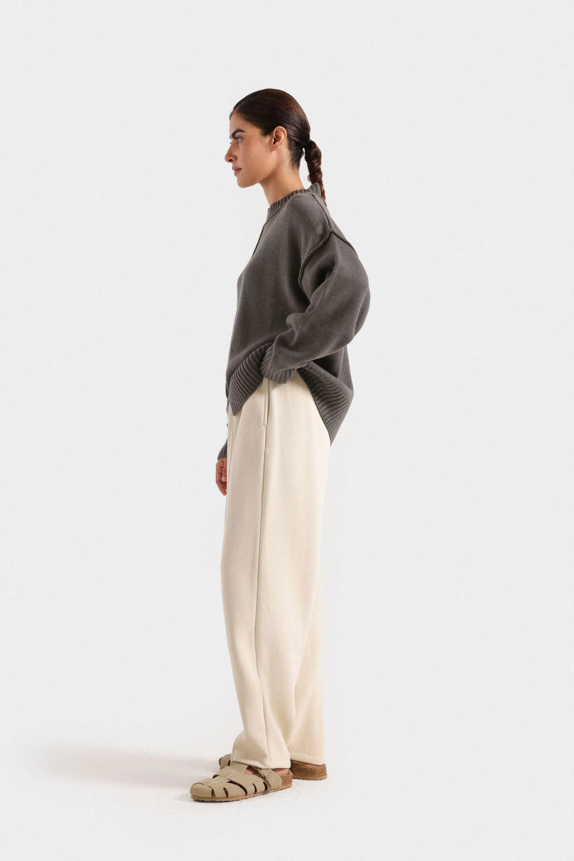 Basic Sweater With Visible Seams 11 Basic Sweater With Visible Seams
