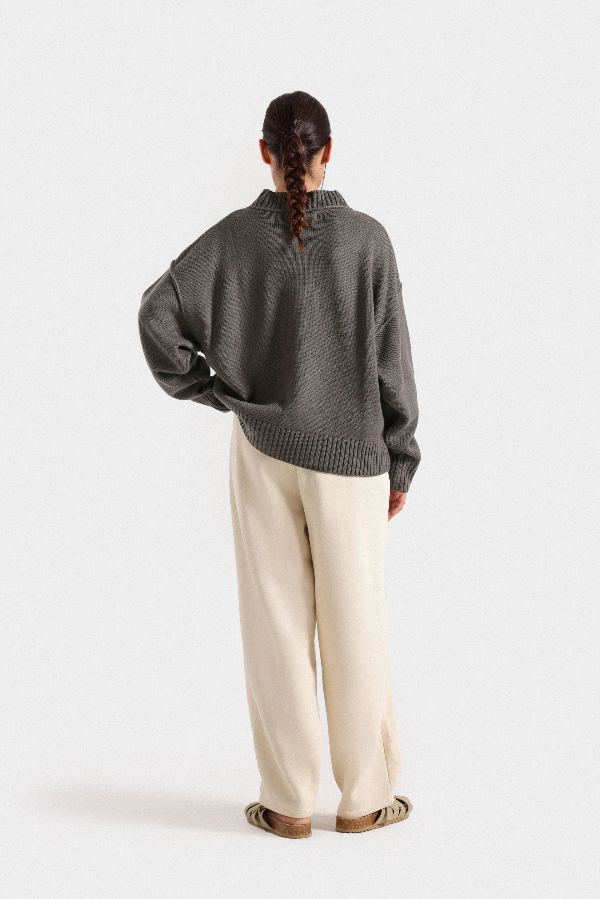 Basic Sweater With Visible Seams 12 Basic Sweater With Visible Seams