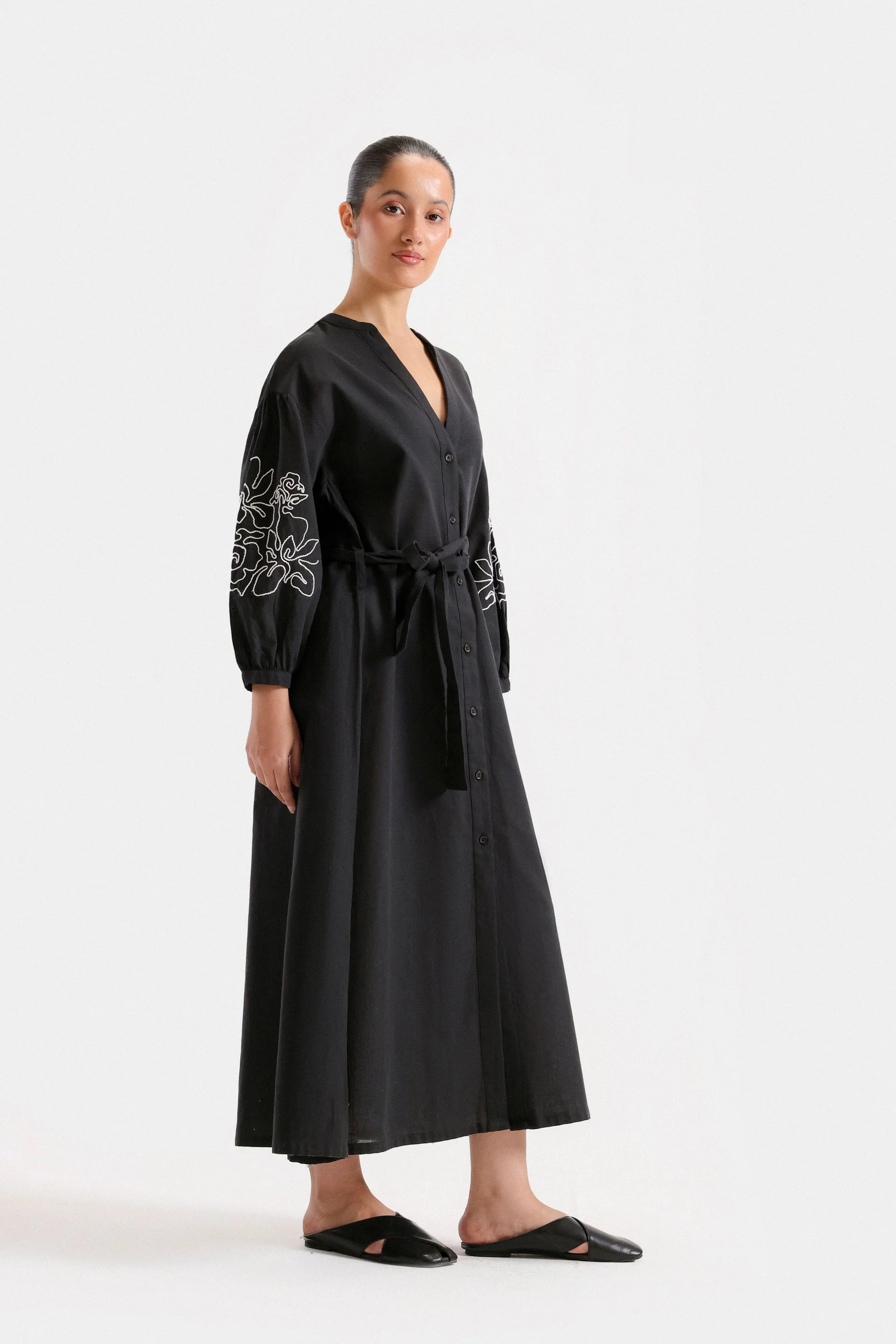 Embroidered Midi Dress 3 Embroidered Midi Dress