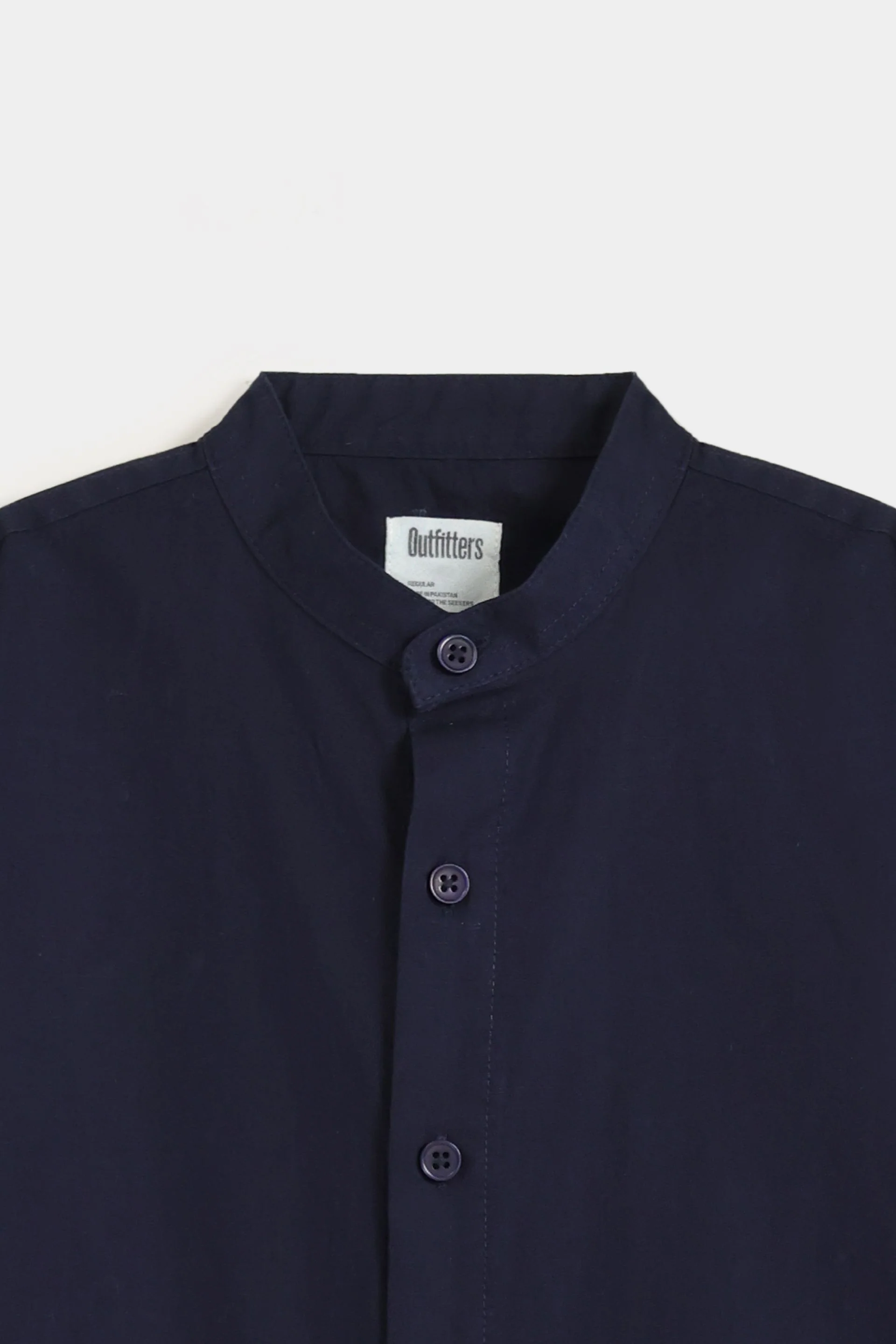 Basic Mandarin Collar Shirt