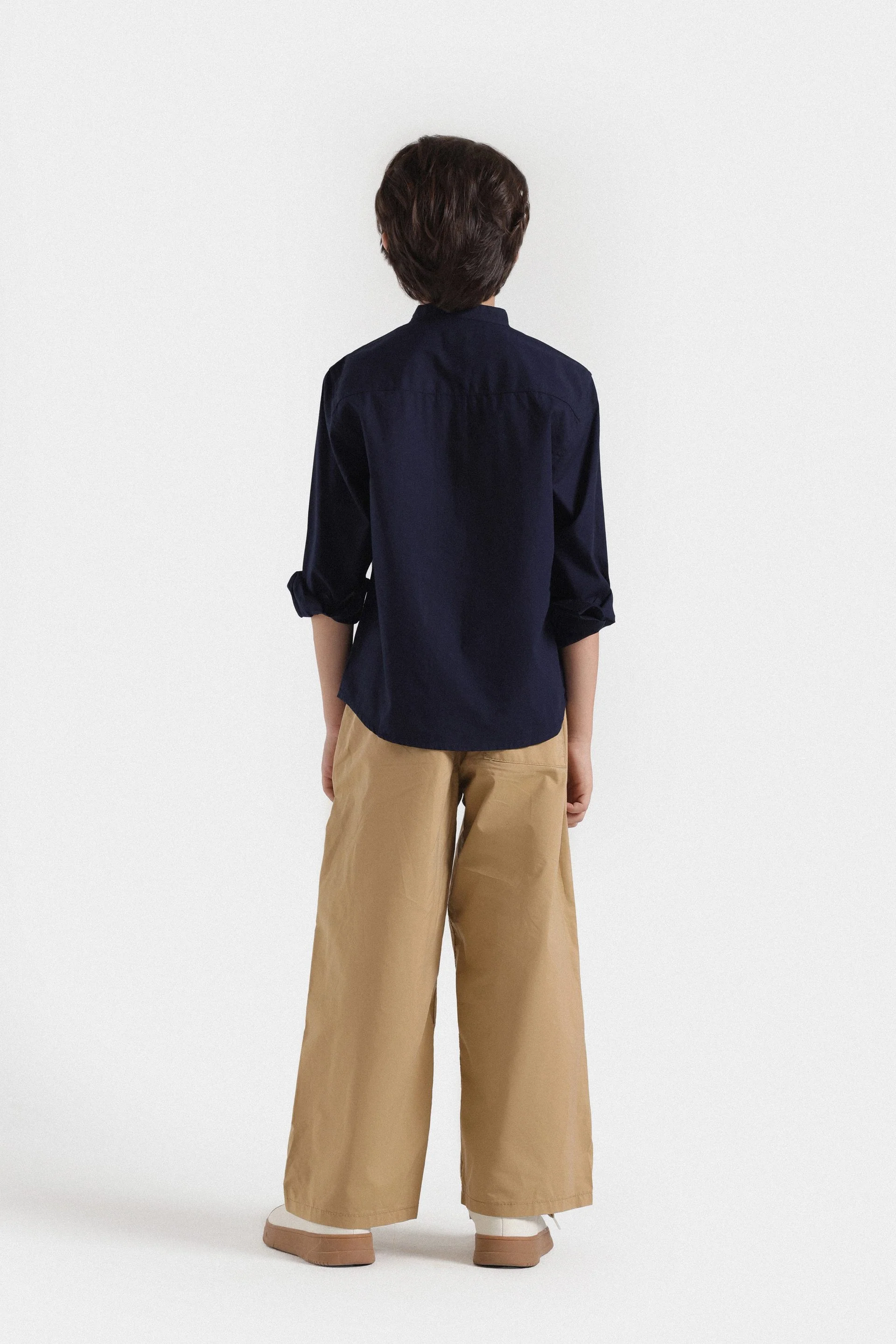 Basic Mandarin Collar Shirt