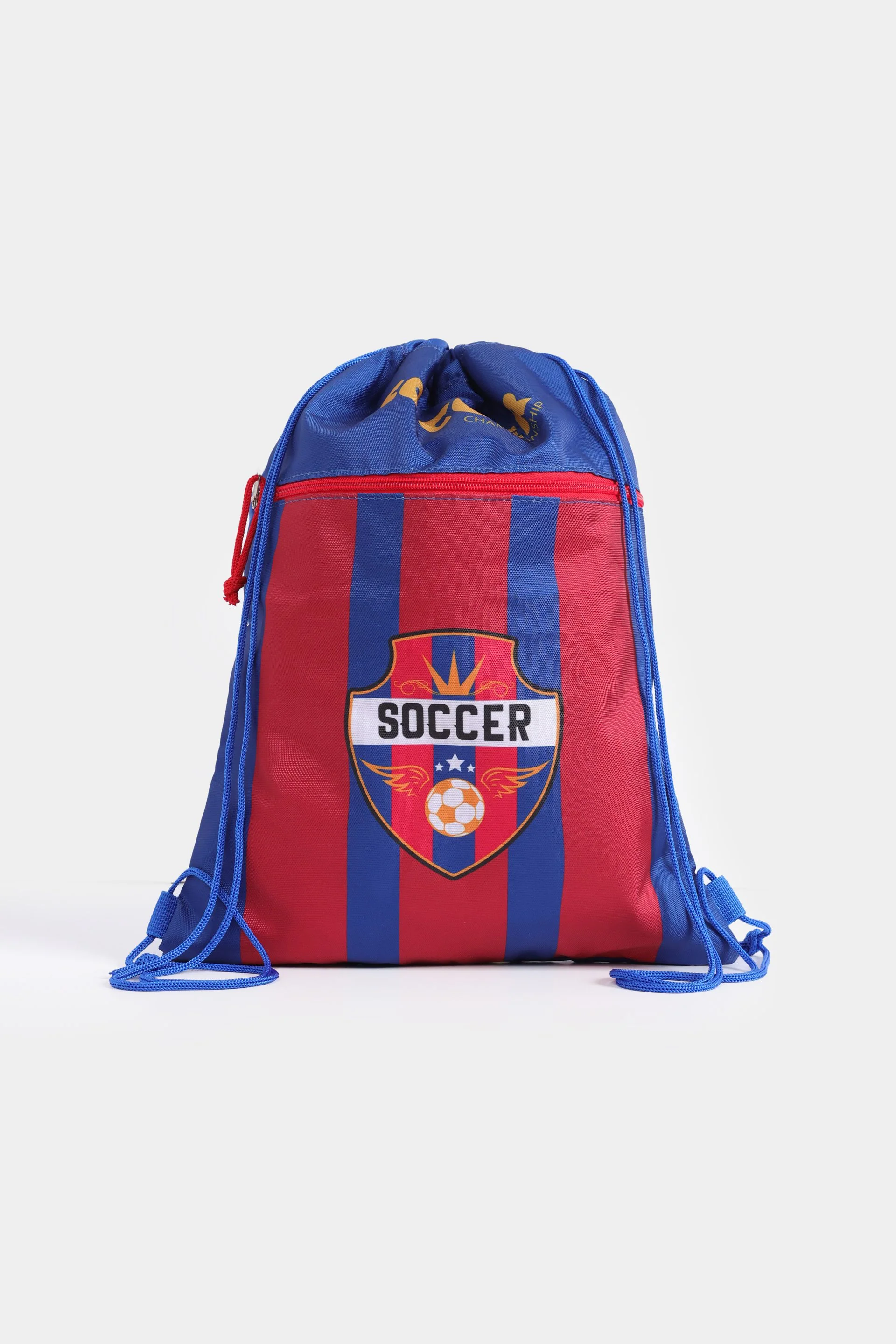 Soccer Themed Drawstring Bag