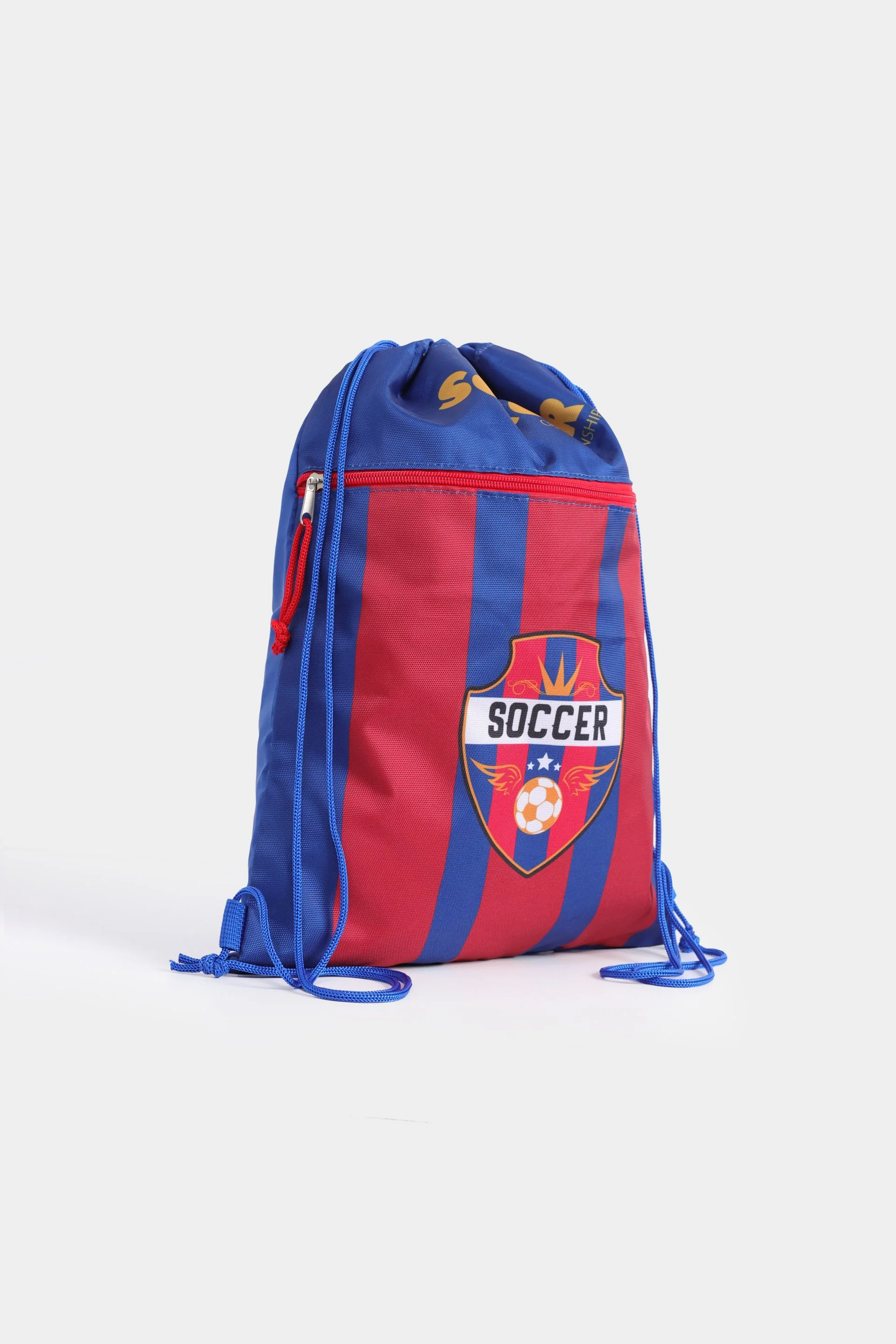 Soccer Themed Drawstring Bag