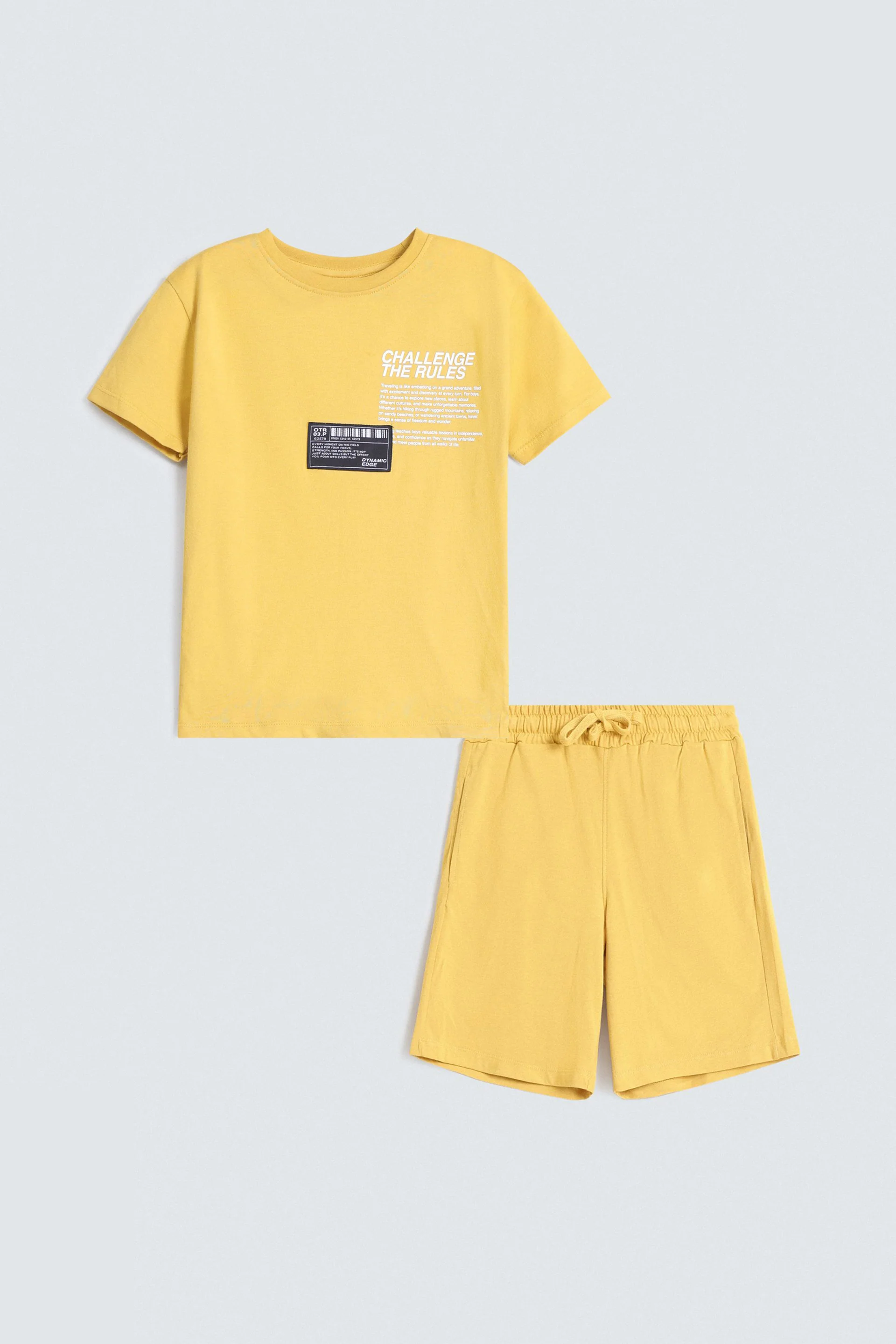 Slogan Print Co-Ord Set With Label Patch