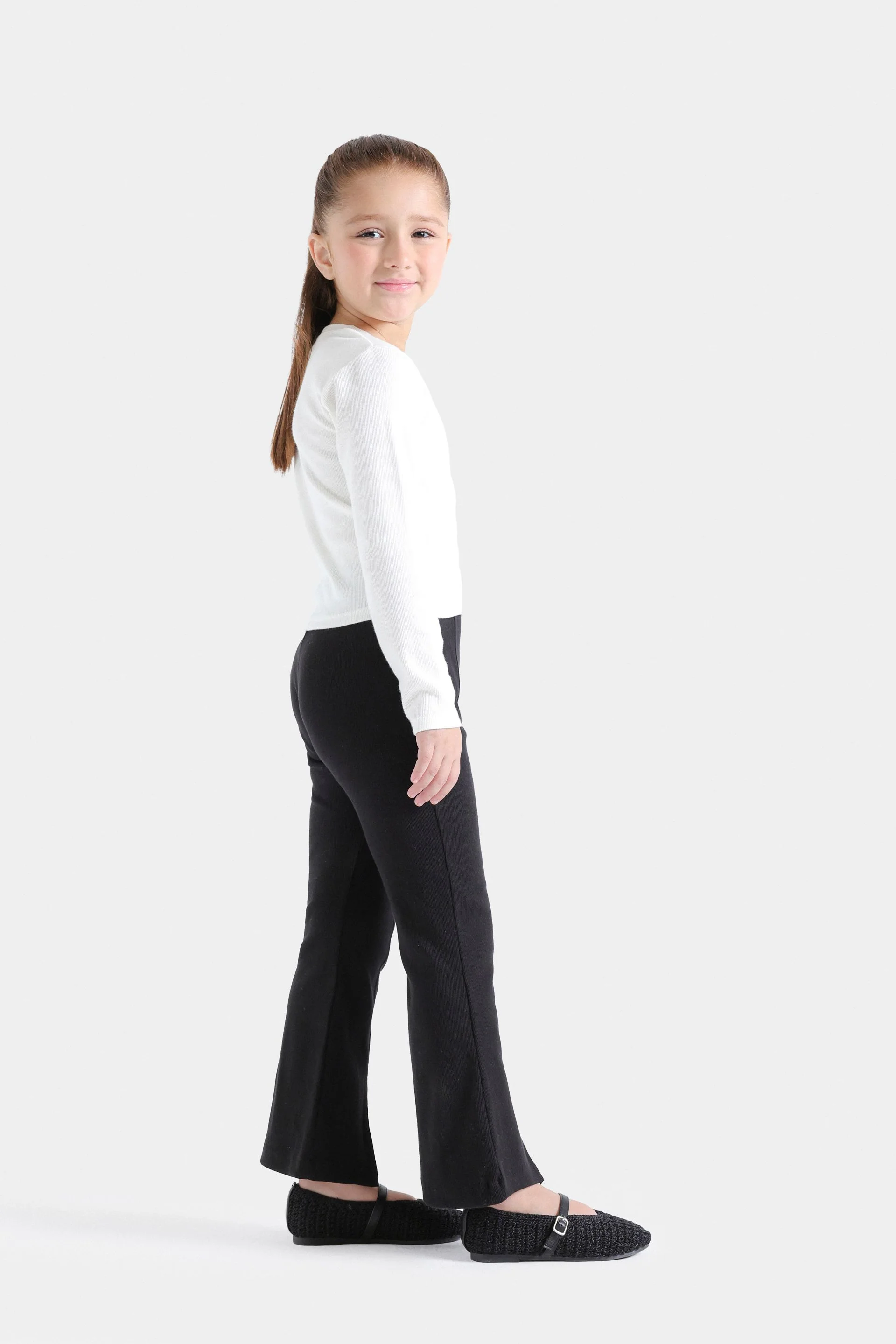 Flared Trousers With Front Slit 5 Flared Trousers With Front Slit
