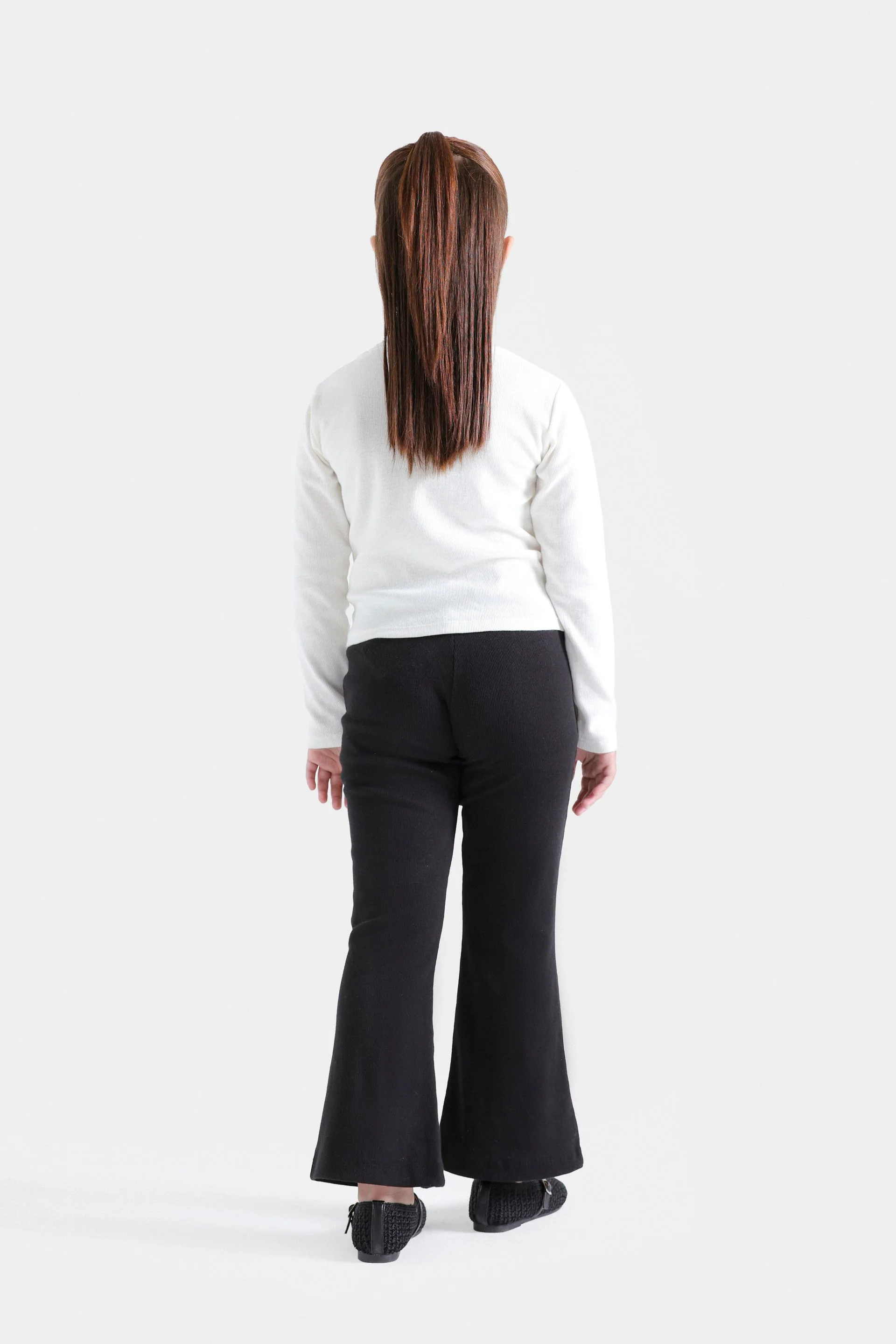 Flared Trousers With Front Slit 6 Flared Trousers With Front Slit